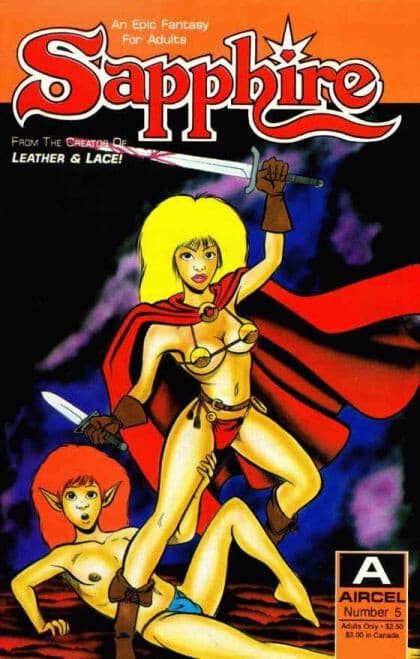 Sapphire (Aircel) - Polybagged #5 - 9.2 Near Mint - Aircel Publishing 1990 - Image 1