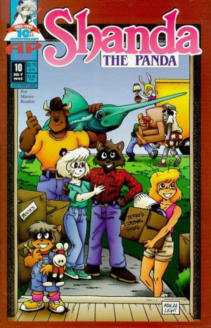 Shanda The Panda (Antartic Press) #10 - 9.6 Near Mint + Antarctic Press 1995 - Image 1