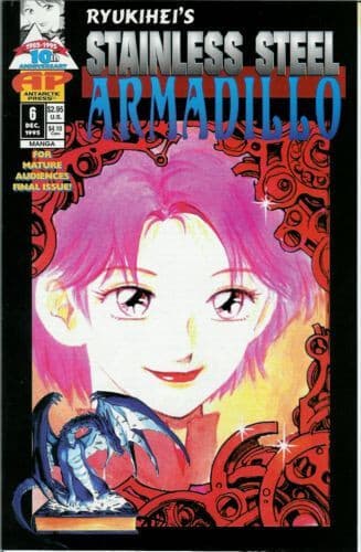 Stainless Steel Armadillo #6 - 9.6 Near Mint + Antarctic Press 1995 - Image 1