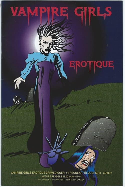 Vampire Girls: Erotique Gravedigger #1A - 9.2 Near Mint - Angel Comics 1998 - Image 1