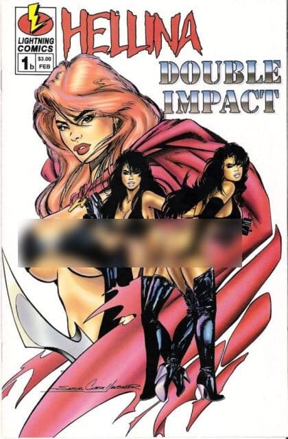 Hellina / Double Impact #1B - 9.6 Near Mint + Lightning Comics - 1996 - Image 1