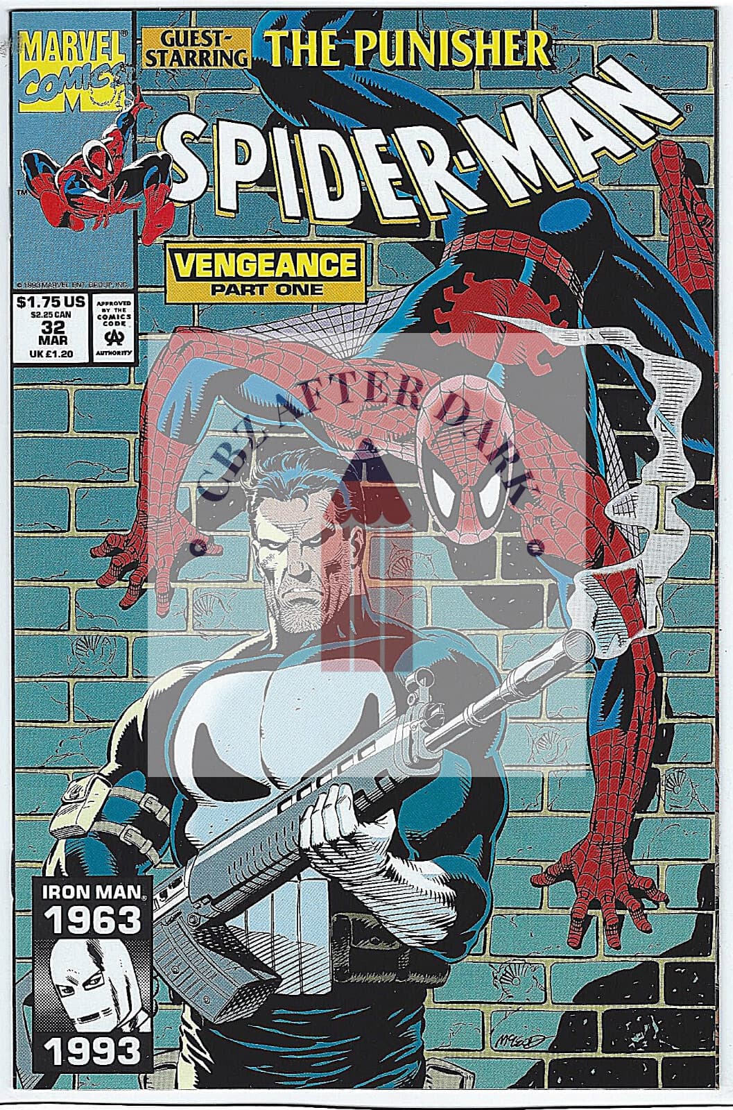 Spider-Man, Vol. 1 #32A - 9.6 Near Mint + 1993 - Punisher Crossover Begins - Image 1