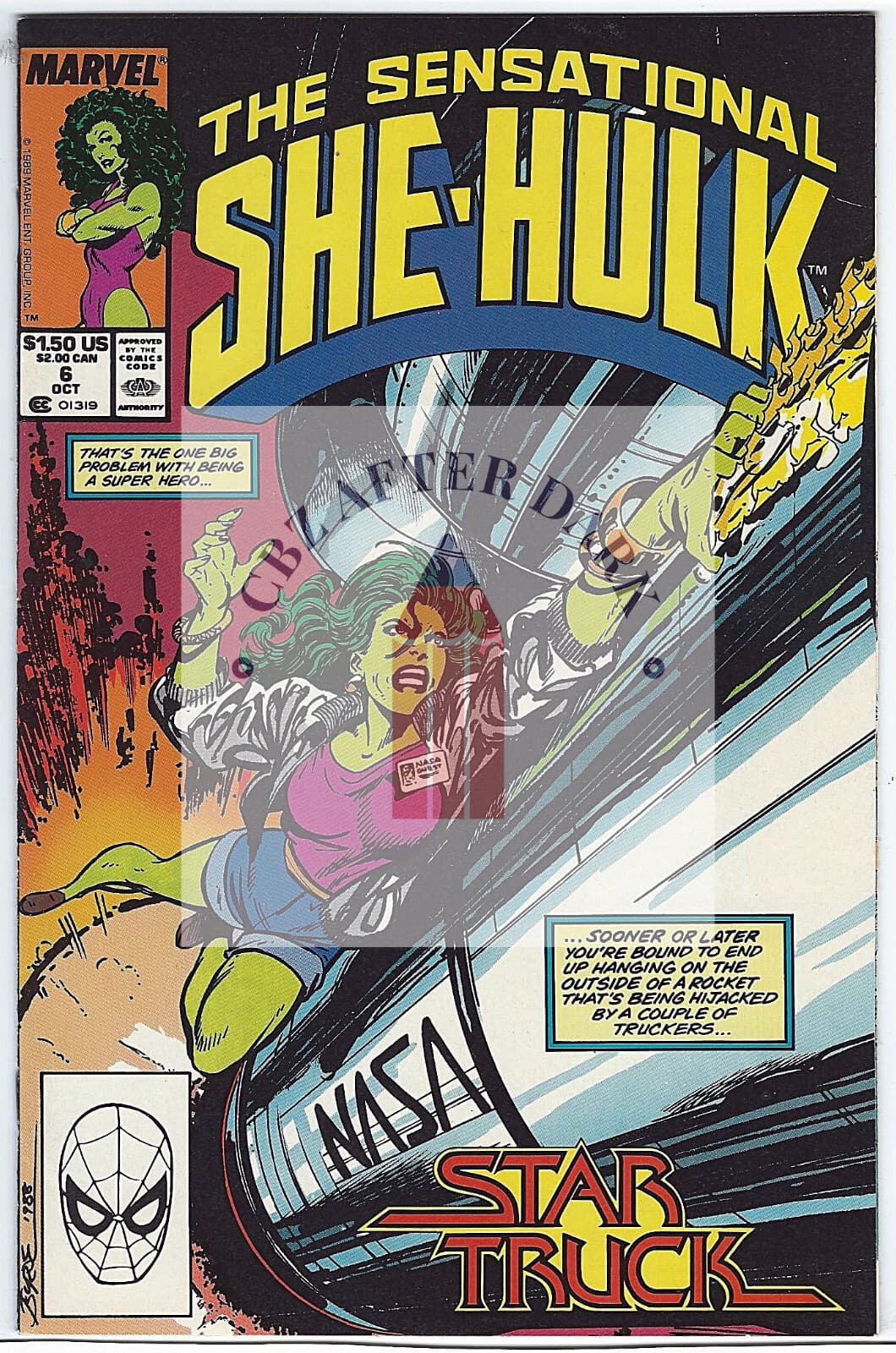 Sensational She-Hulk, Vol. 1 #6A - 9.6 Near Mint + Marvel Comics - 1989 - Image 1