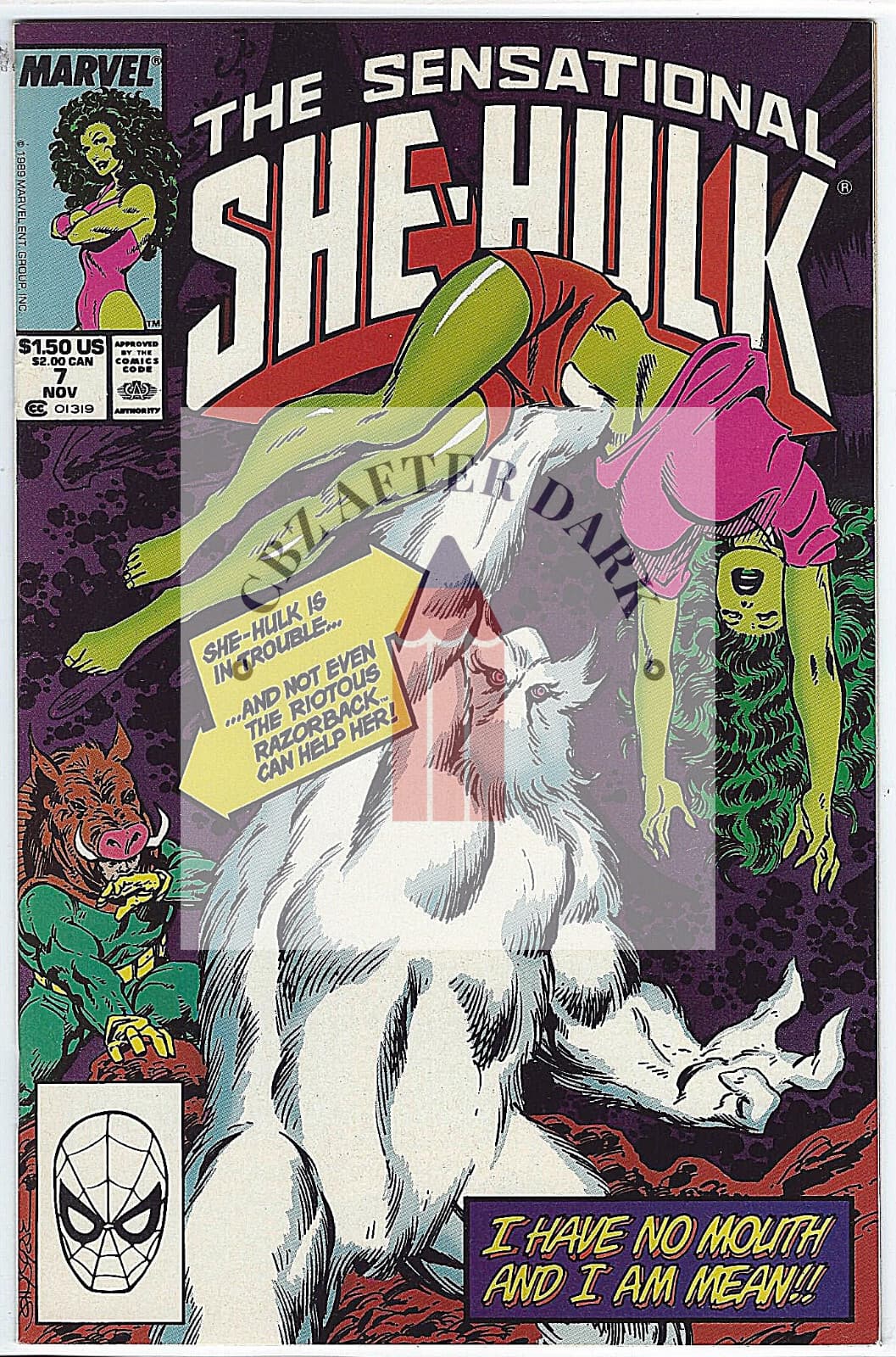 Sensational She-Hulk, Vol. 1 #7A - 9.6 Near Mint + Marvel Comics - 1989 - Image 1