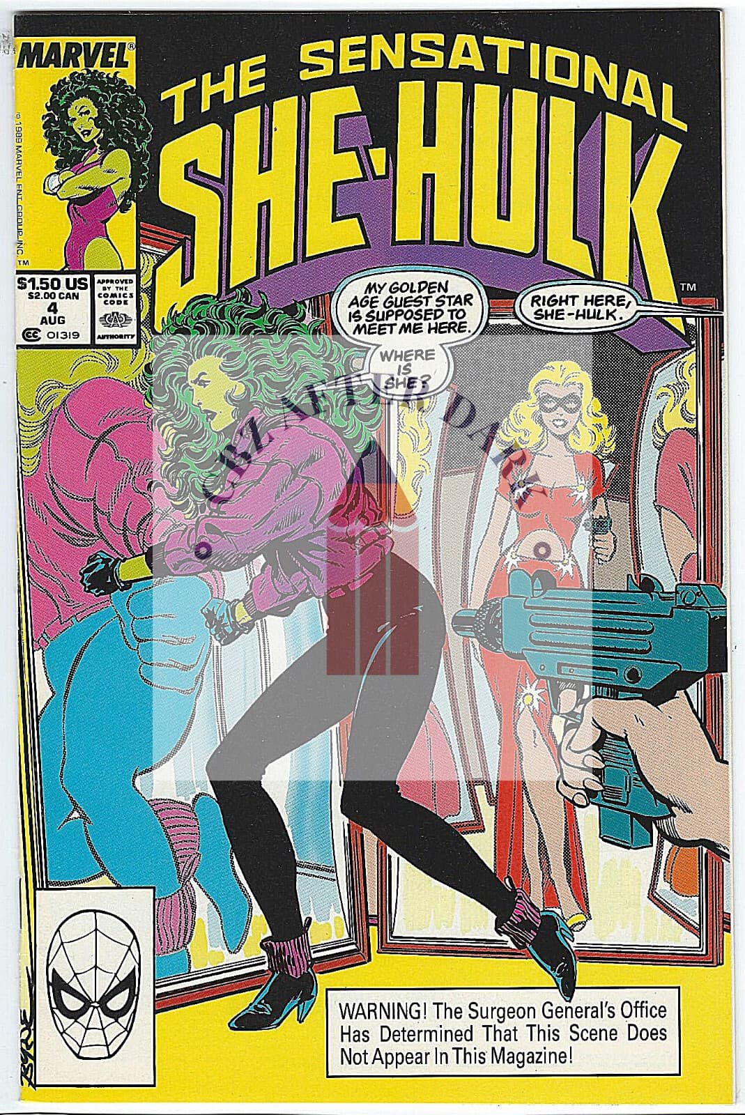 Sensational She-Hulk, Vol. 1 #4A - 9.6 Near Mint + Marvel Comics - 1989 - Image 1