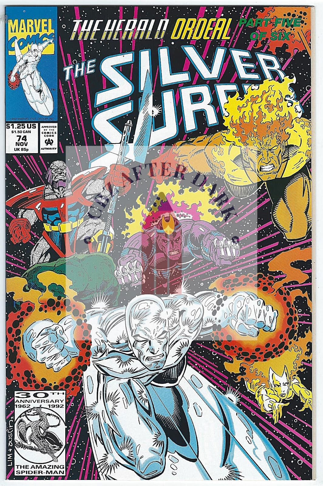 Silver Surfer, Vol. 3 #74A - 9.6 Near Mint + Marvel Comics - 1992 - Image 1