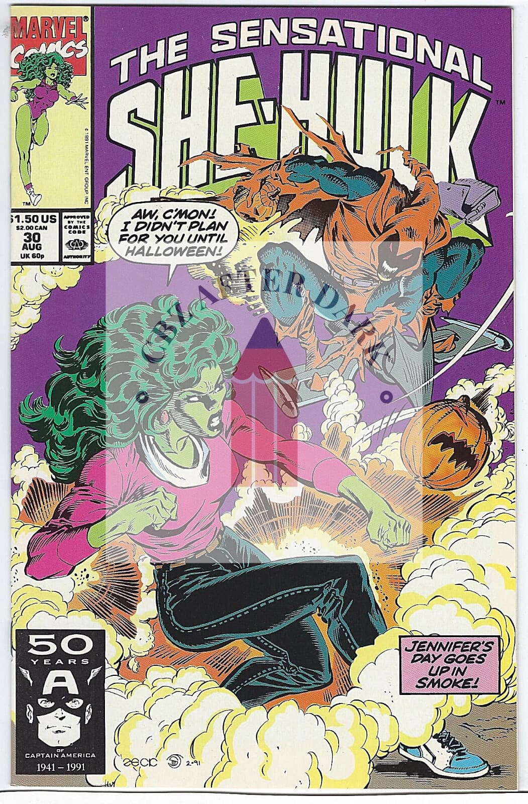 Sensational She-Hulk, Vol. 1 #30 - 9.6 Near Mint + Marvel Comics - 1991 - Image 1