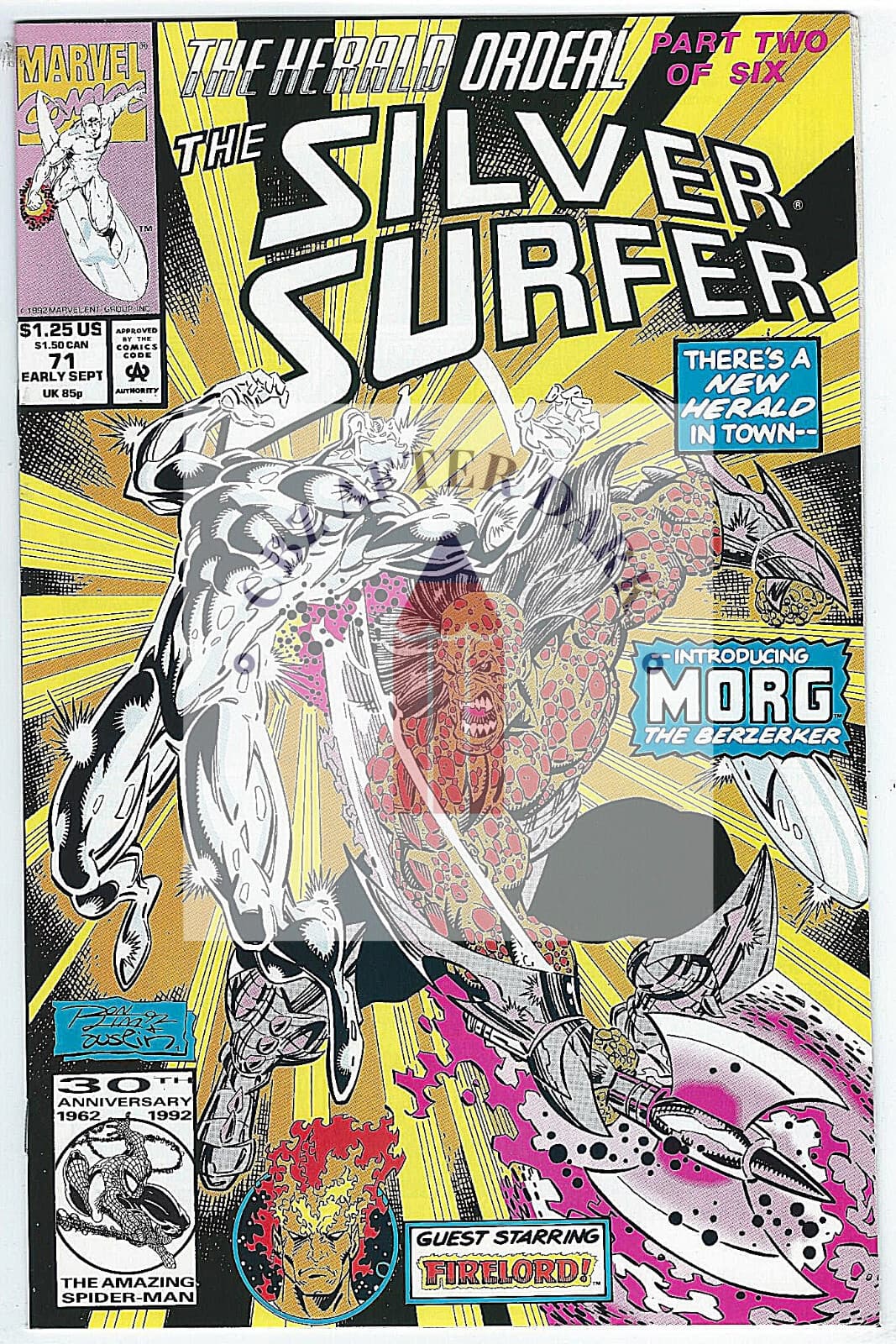 Silver Surfer, Vol. 3 #71A - 9.6 Near Mint + Marvel Comics - 1992 - Image 1