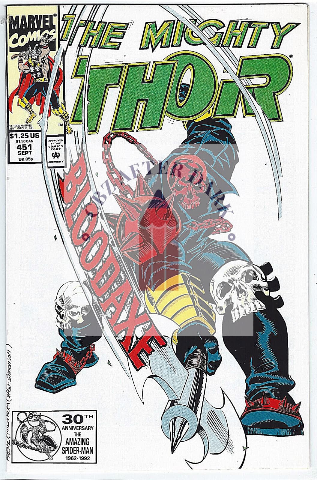 Thor, Vol. 1 #451A - 9.6 Near Mint + Marvel Comics - 1992 2nd app. Bloodaxe - Image 1