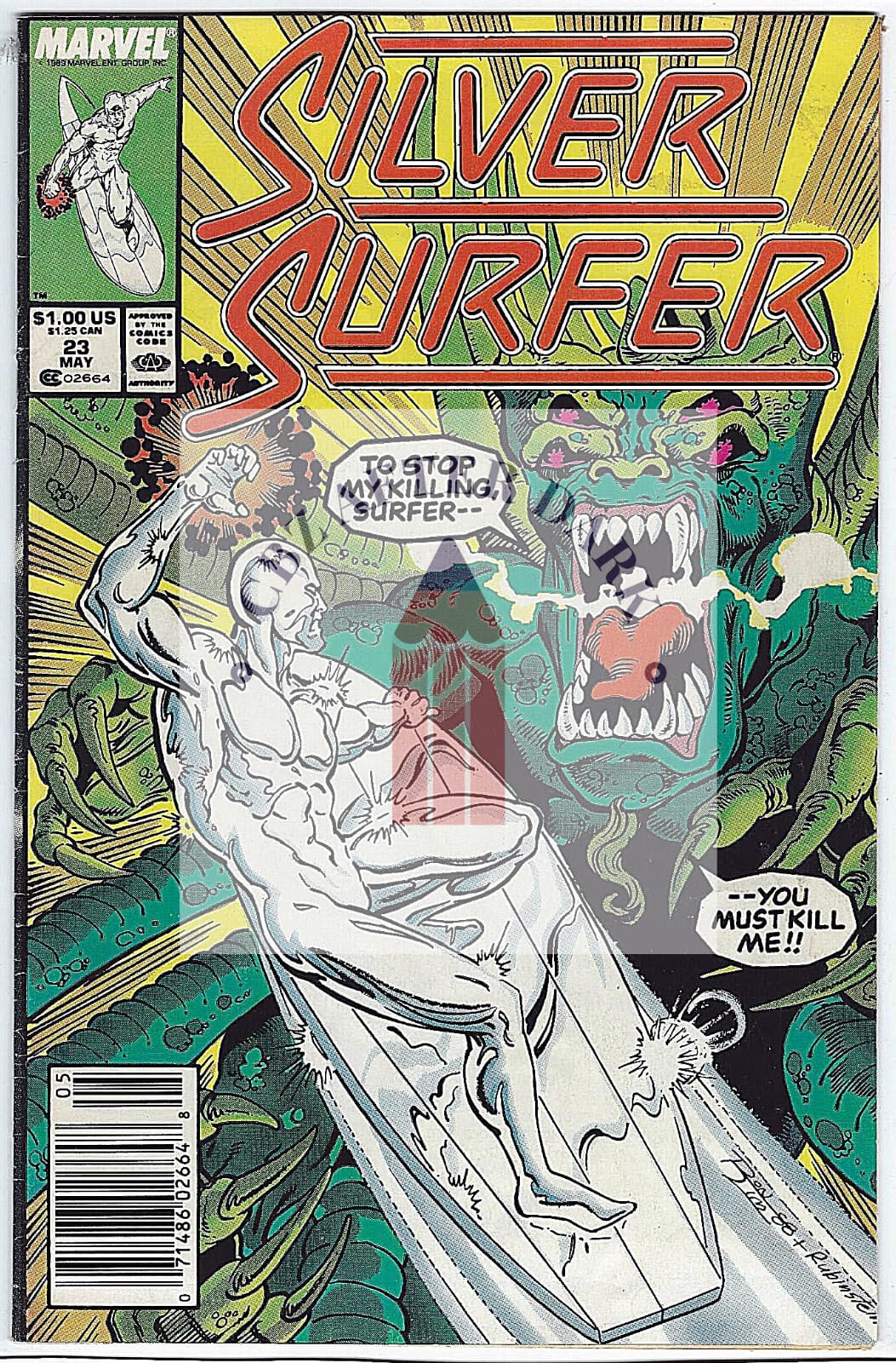 Silver Surfer, Vol. 3 #23A - 2.0 Good Marvel Comics - 1989 - Image 1