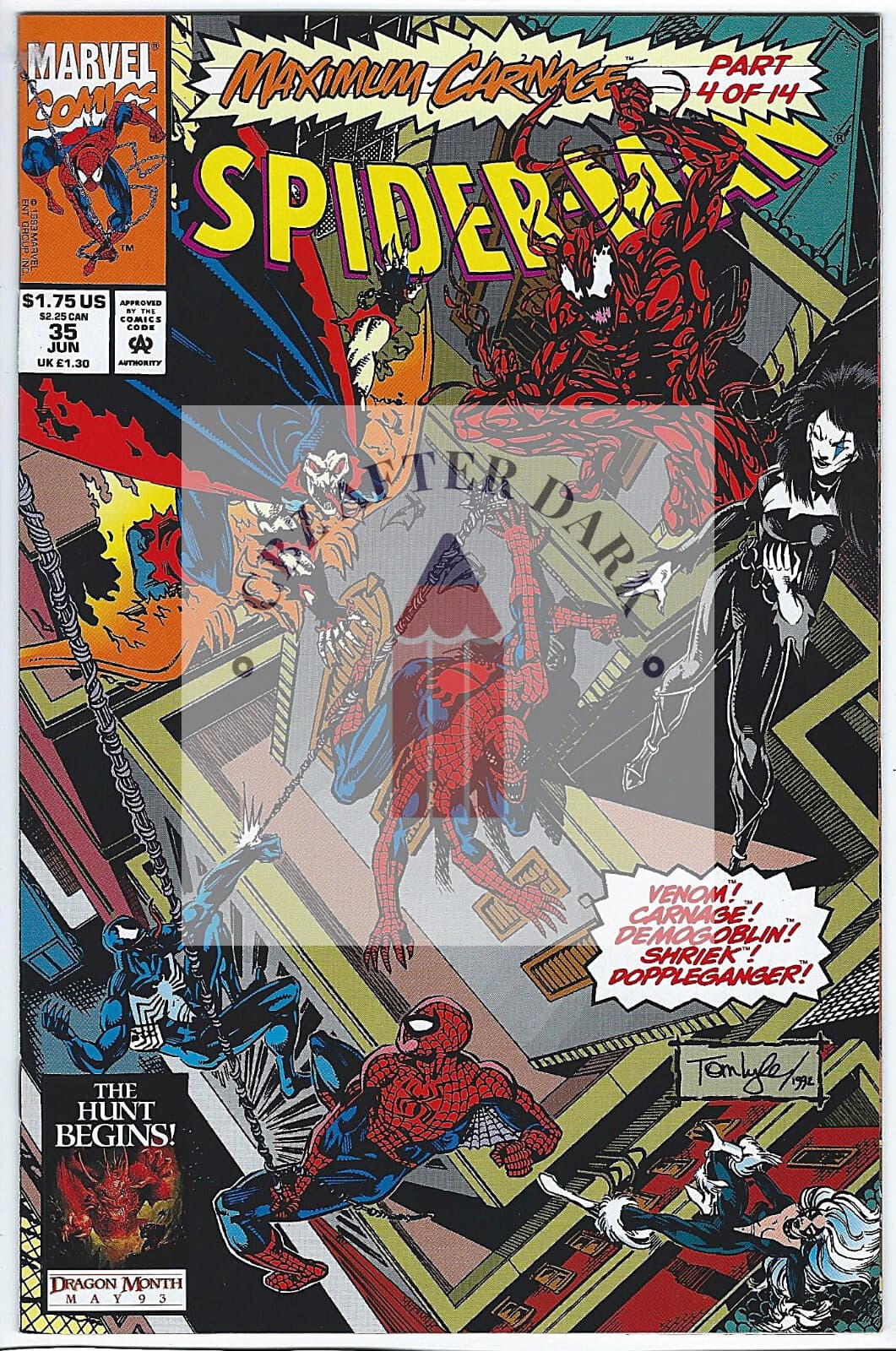 Spider-Man, Vol. 1 #35A - 9.6 NM + Marvel Comics - 1993 - 1st cover app. Shriek - Image 1