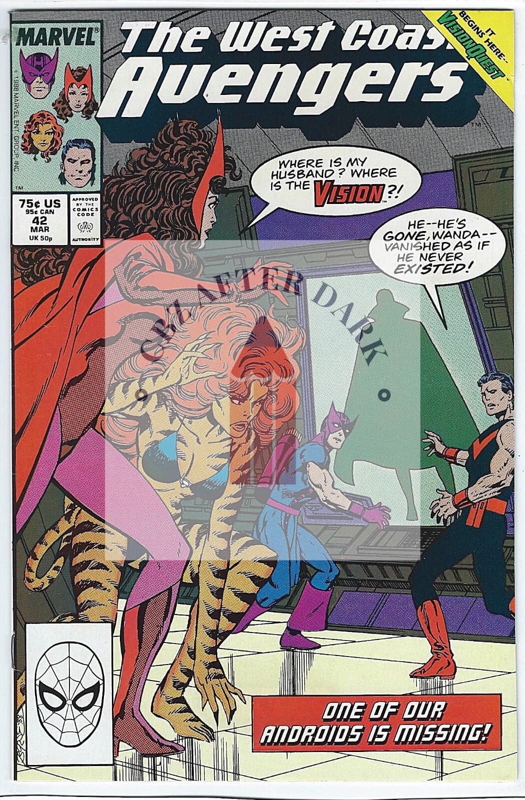 West Coast Avengers, Vol. 2 #42A - 8.5 Very Fine + Marvel Comics - 1989 - Image 1