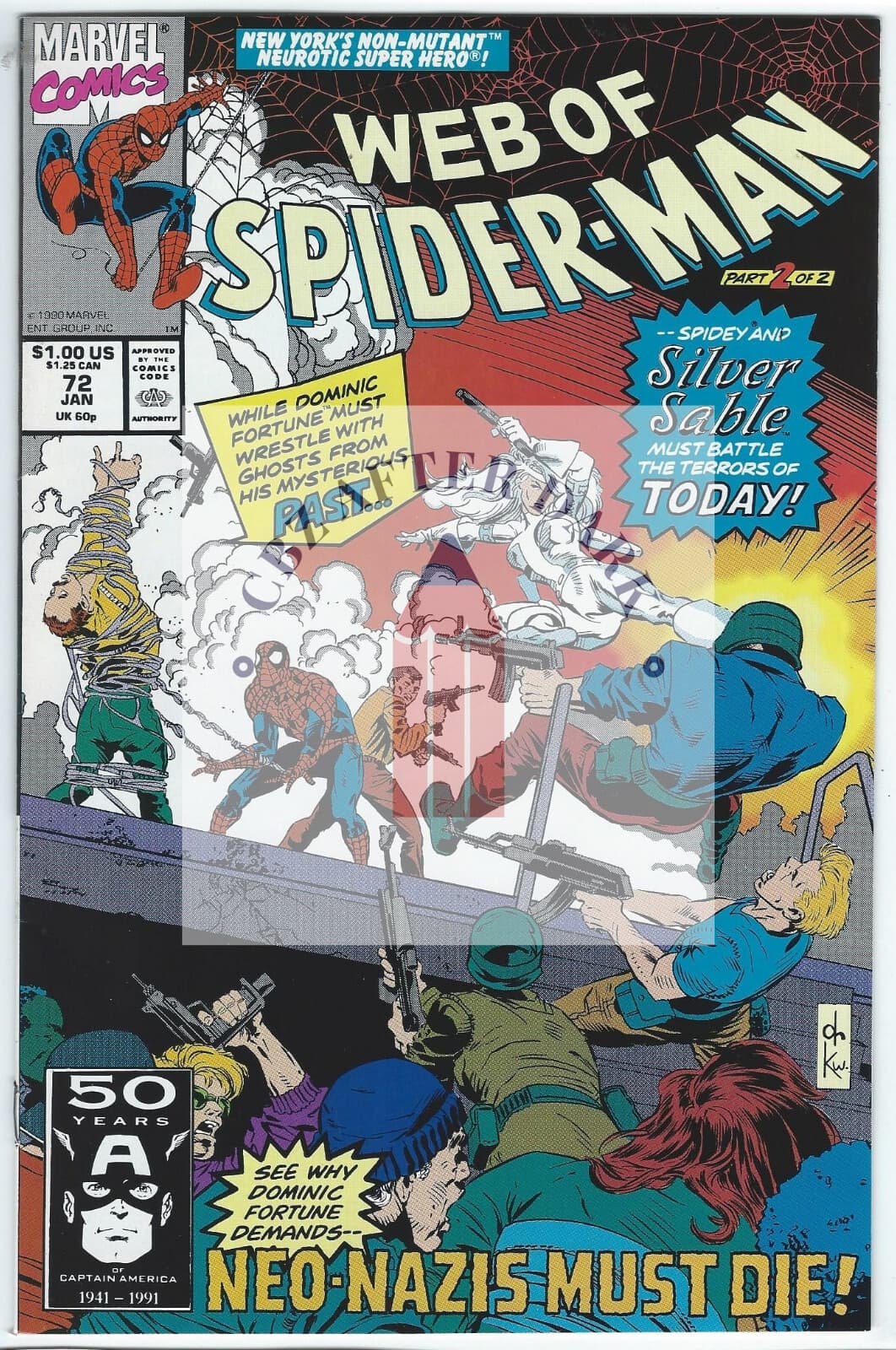 Web of Spider-Man, Vol. 1 #72A - 8.5 Very Fine + Marvel Comics - 1991 - Image 1