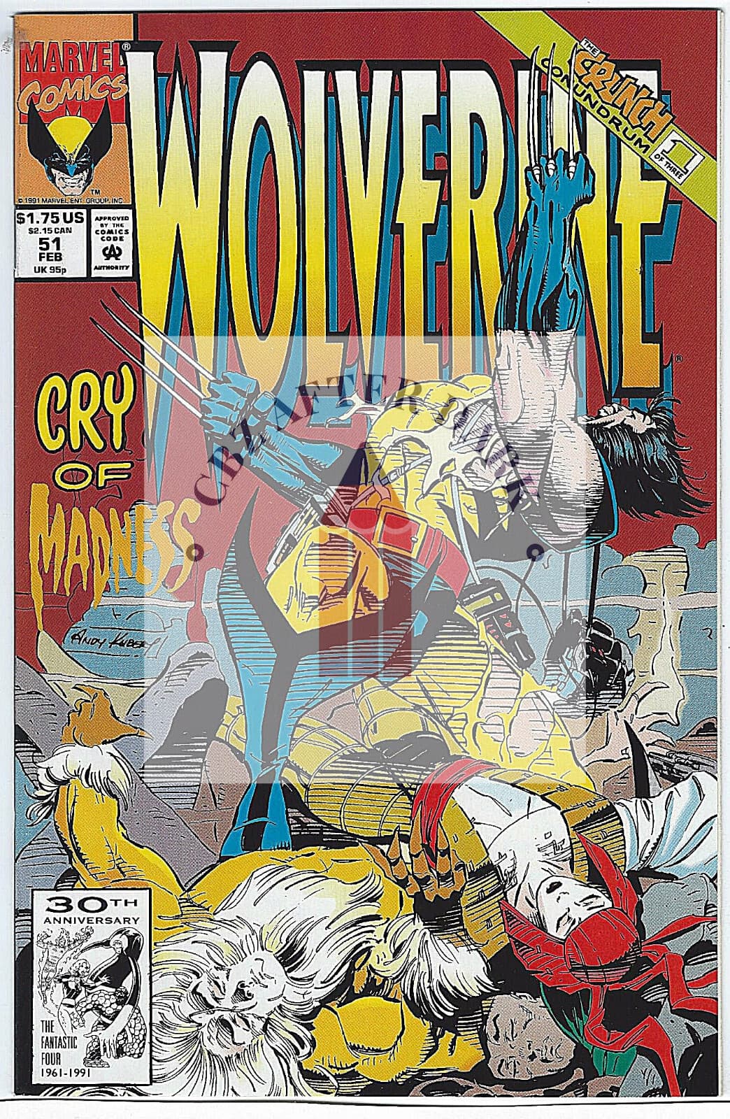 Wolverine, Vol. 2 #51A - 9.6 Near Mint + Marvel Comics - 1992 - Image 1
