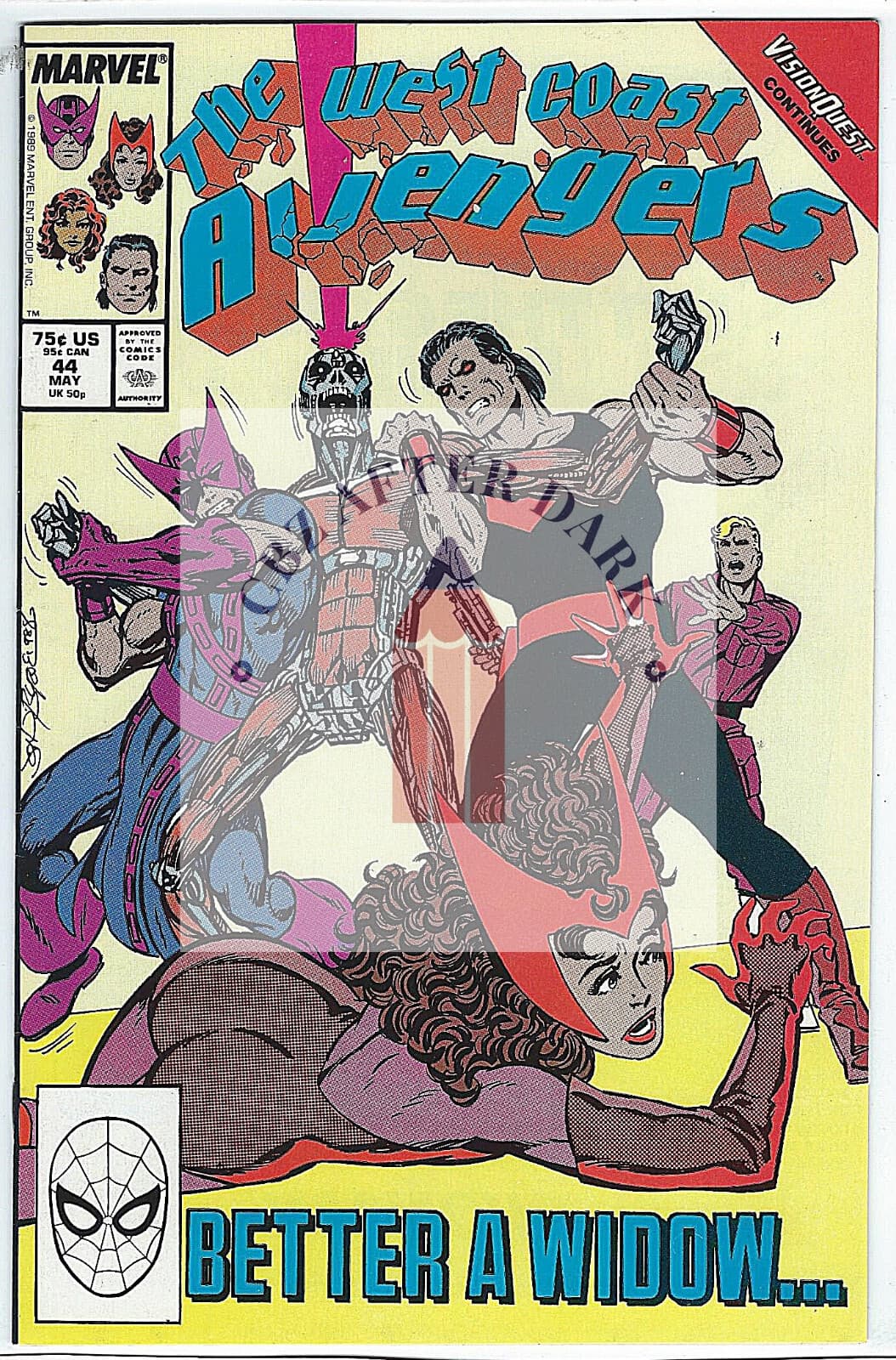 West Coast Avengers, Vol. 2 #44A - 9.2 Near Mint - 1st cameo app. U.S.Agent - Image 1