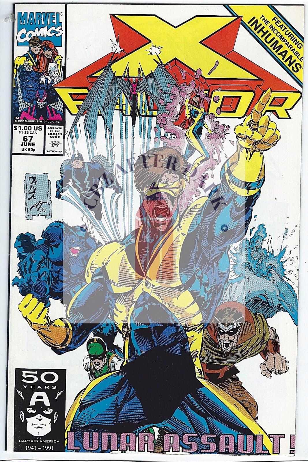 X-Factor, Vol. 1 #67A - 9.6 NM + Marvel Comics - 1991 1st app. Shinobi Shaw - Image 1
