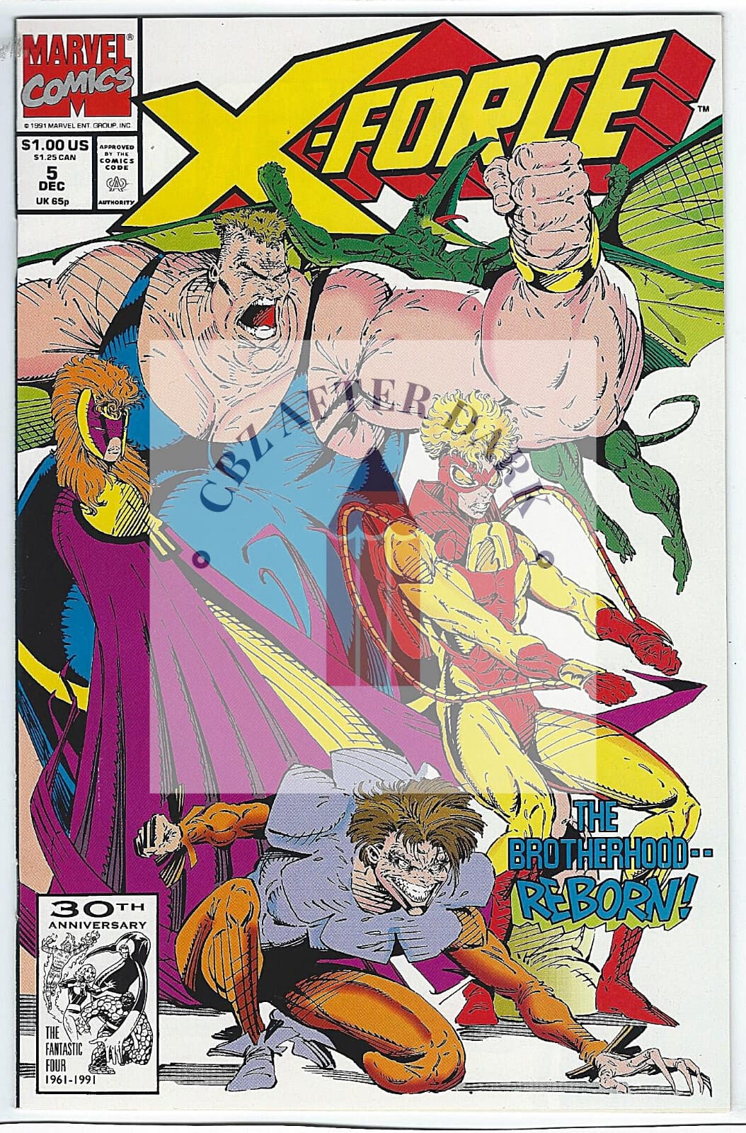 X-Force, Vol. 1 #5A - 9.2 NM - 1st team app. New Brotherhood of Evil Mutants - Image 1