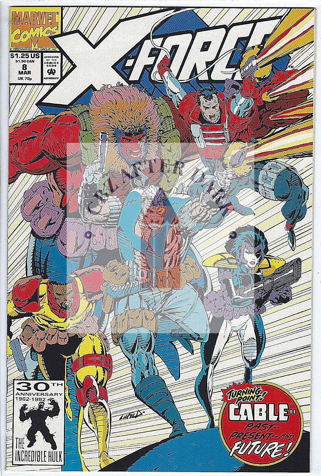 X-Force, Vol. 1 #8A - 9.2 Near Mint - Marvel Comics - 1992 1st app. Domino - Image 1
