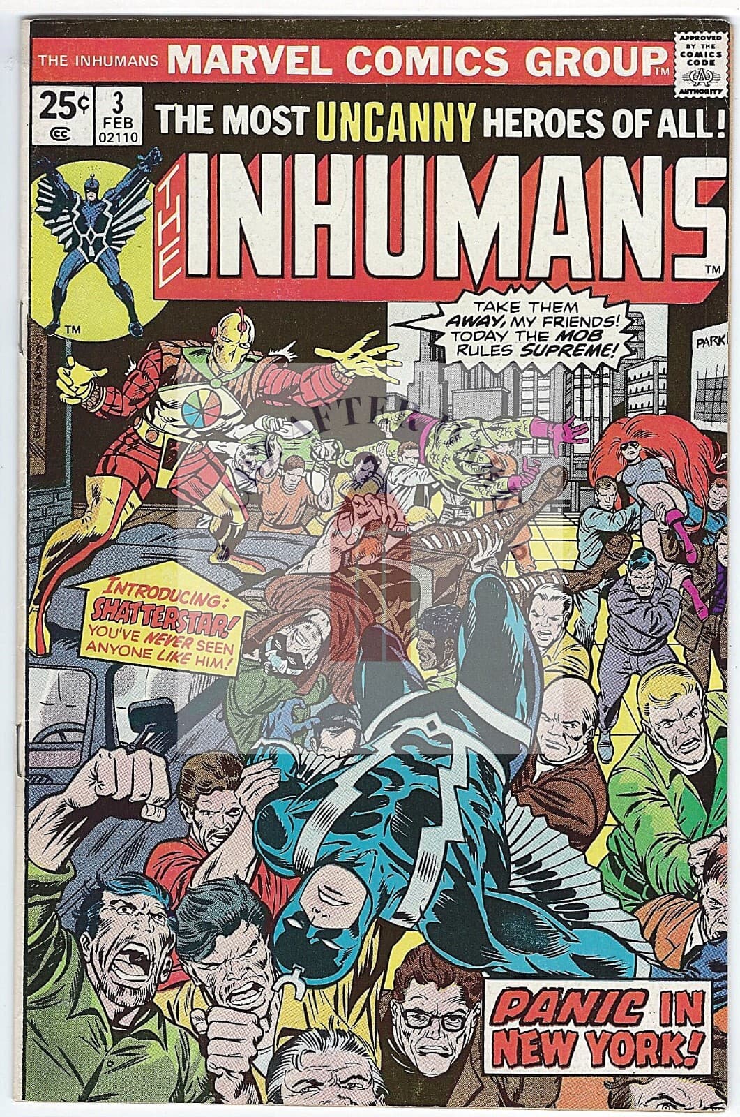 Inhumans, Vol. 1 #3A - 8.0 Very Fine - Marvel Comics - Image 1