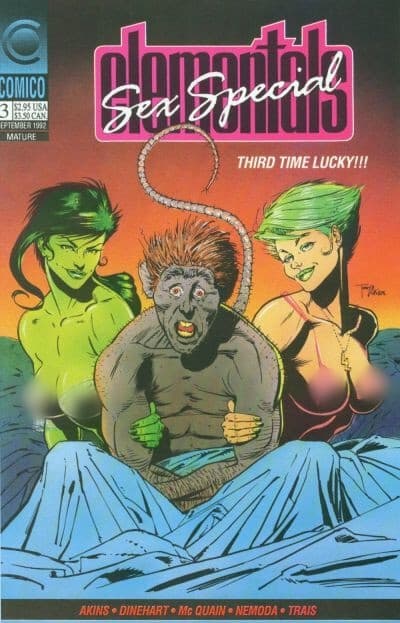 Elementals, Vol. 1 Sex Special #3 - 9.0 Very Fine / Near Mint Comico - Image 1