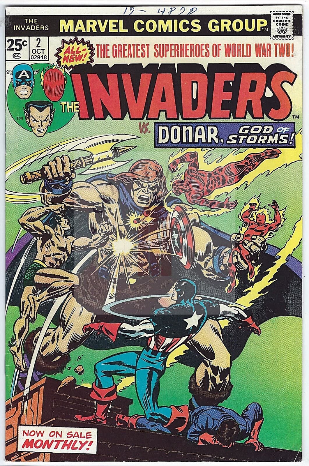 Invaders, Vol. 1 - #2 - 6.0 Fine - 1975 - 1st app. Brain Drain - Image 1