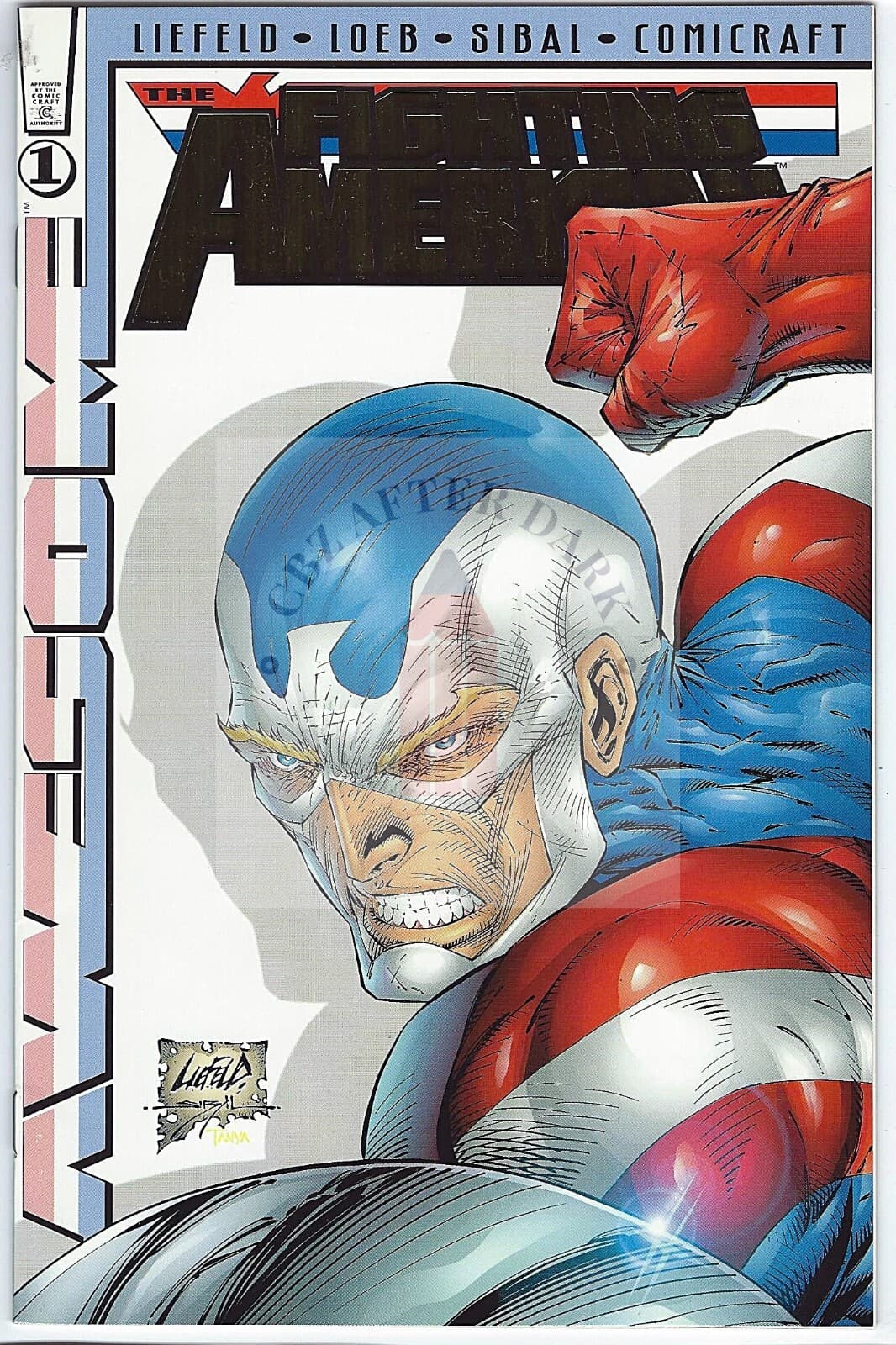 Fighting American (Awesome Entertainment) - #1E - 9.4 Near Mint - 1997 - Image 1