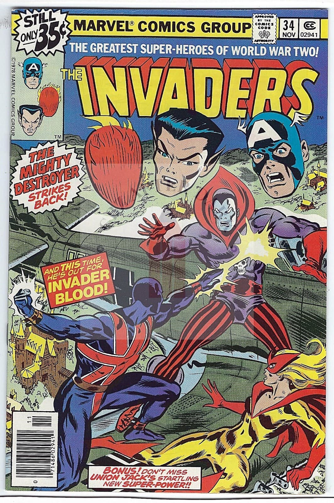 Invaders, Vol. 1 #34A - 8.0 Very Fine - 1978 - Image 1