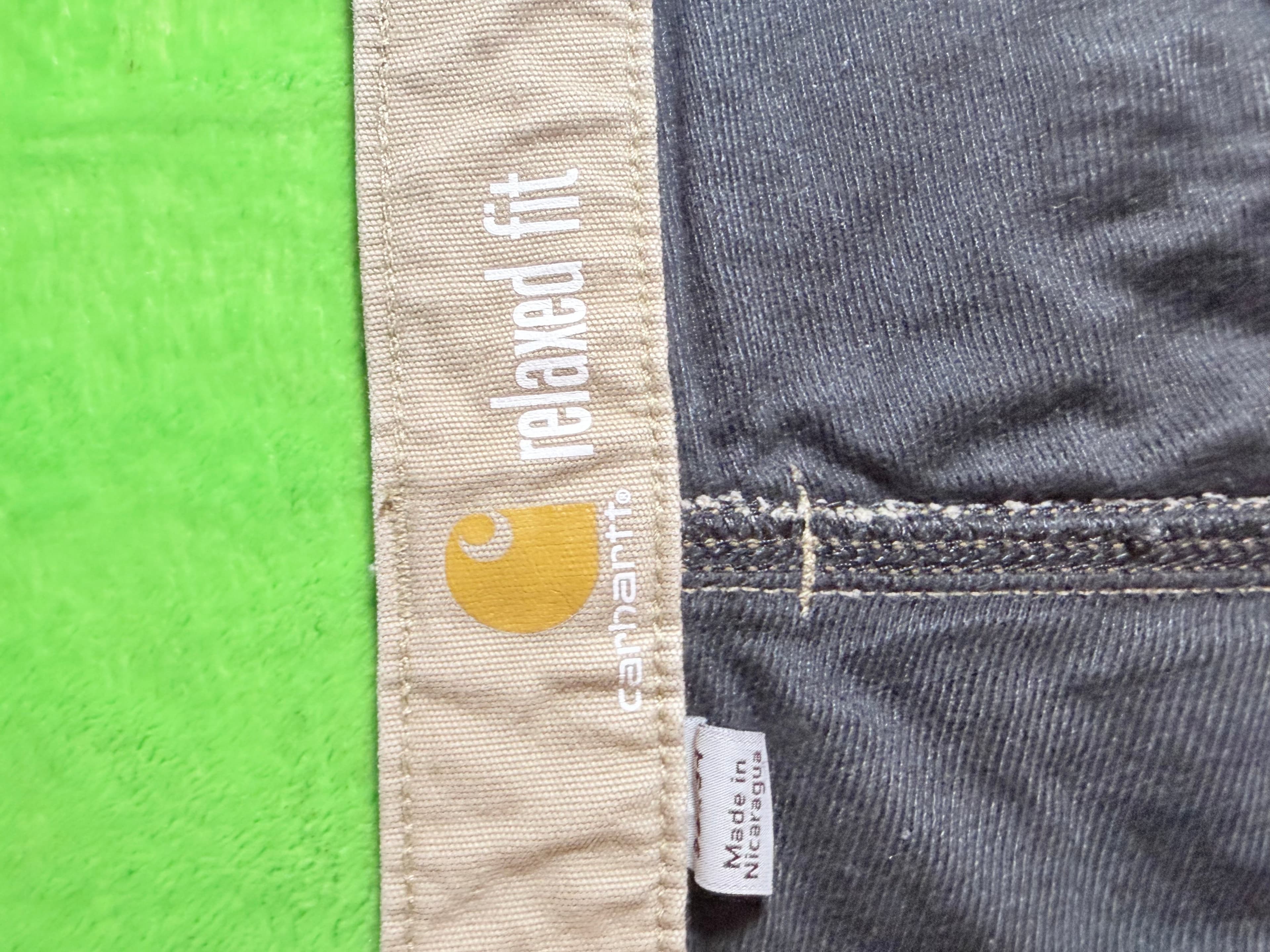 Carhartt Relaxed Fit 36x34 Khaki Pants Made in Nicaragua - Thumbnail 3