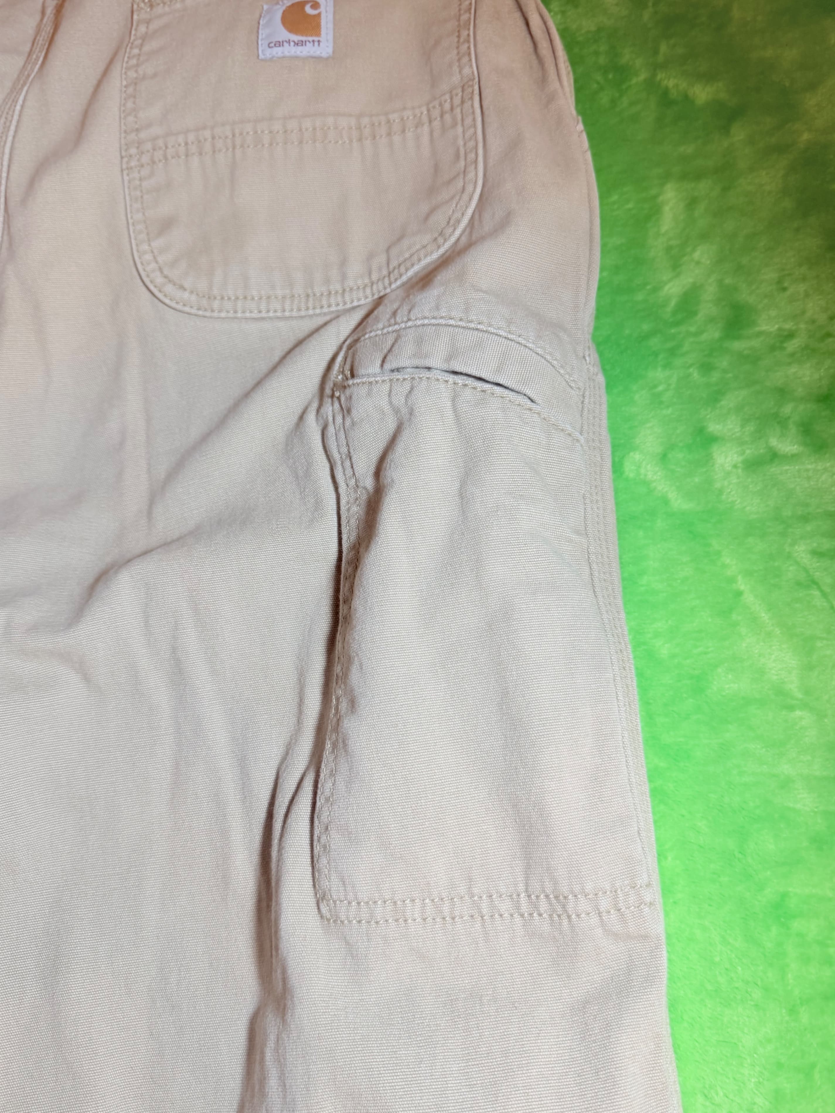 Carhartt Relaxed Fit 36x34 Khaki Pants Made in Nicaragua - Thumbnail 6