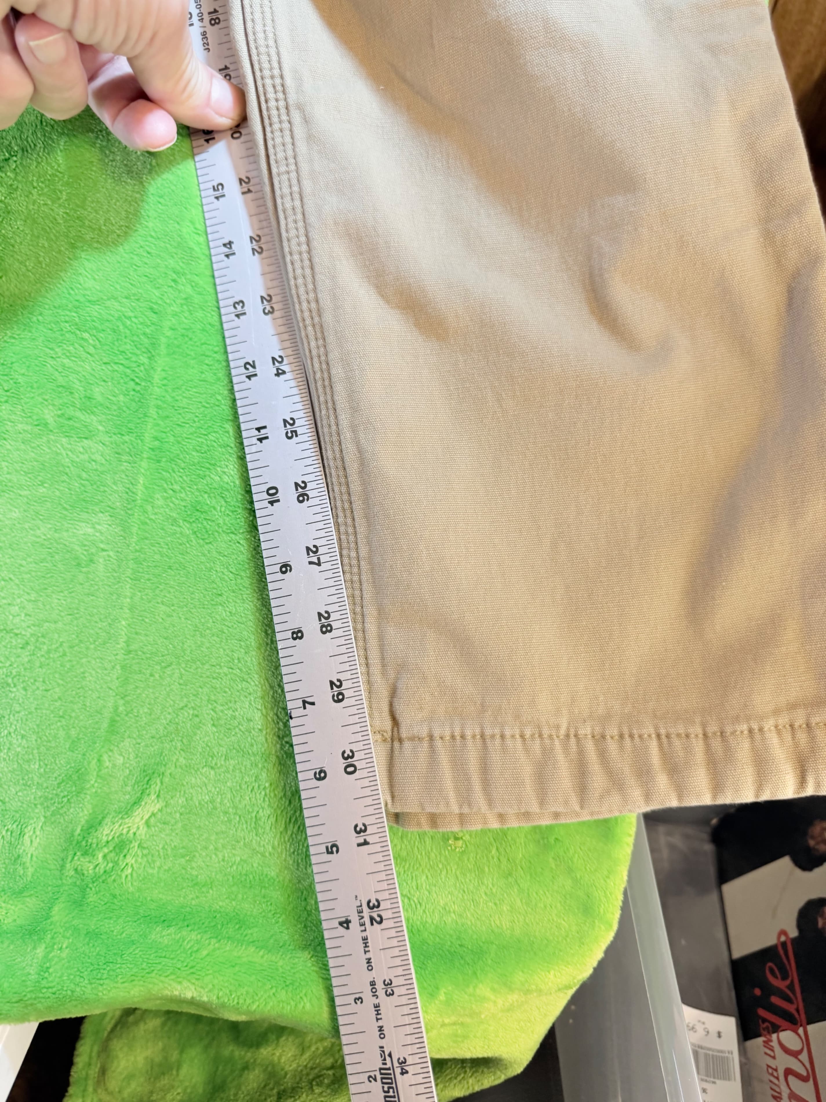 Carhartt Relaxed Fit 36x34 Khaki Pants Made in Nicaragua - Thumbnail 9