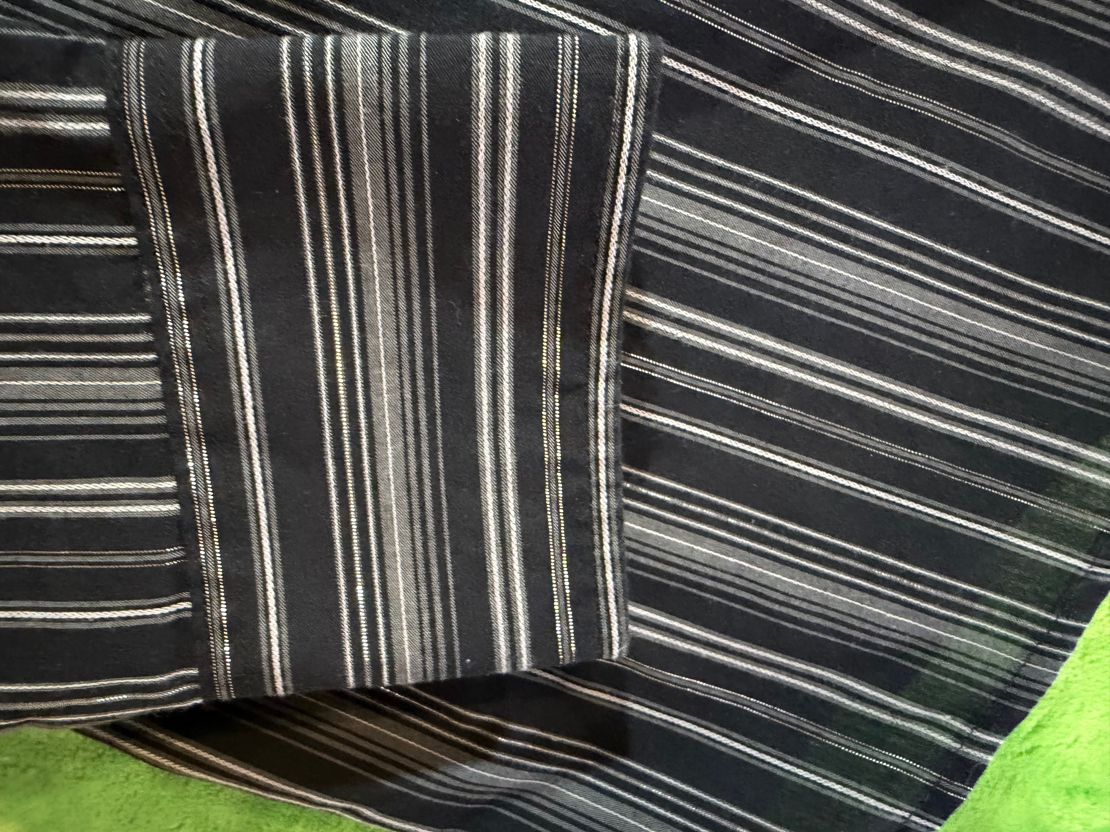 Wrangler Western Fashion Snap Shirt 2XL Black Striped - Thumbnail 9