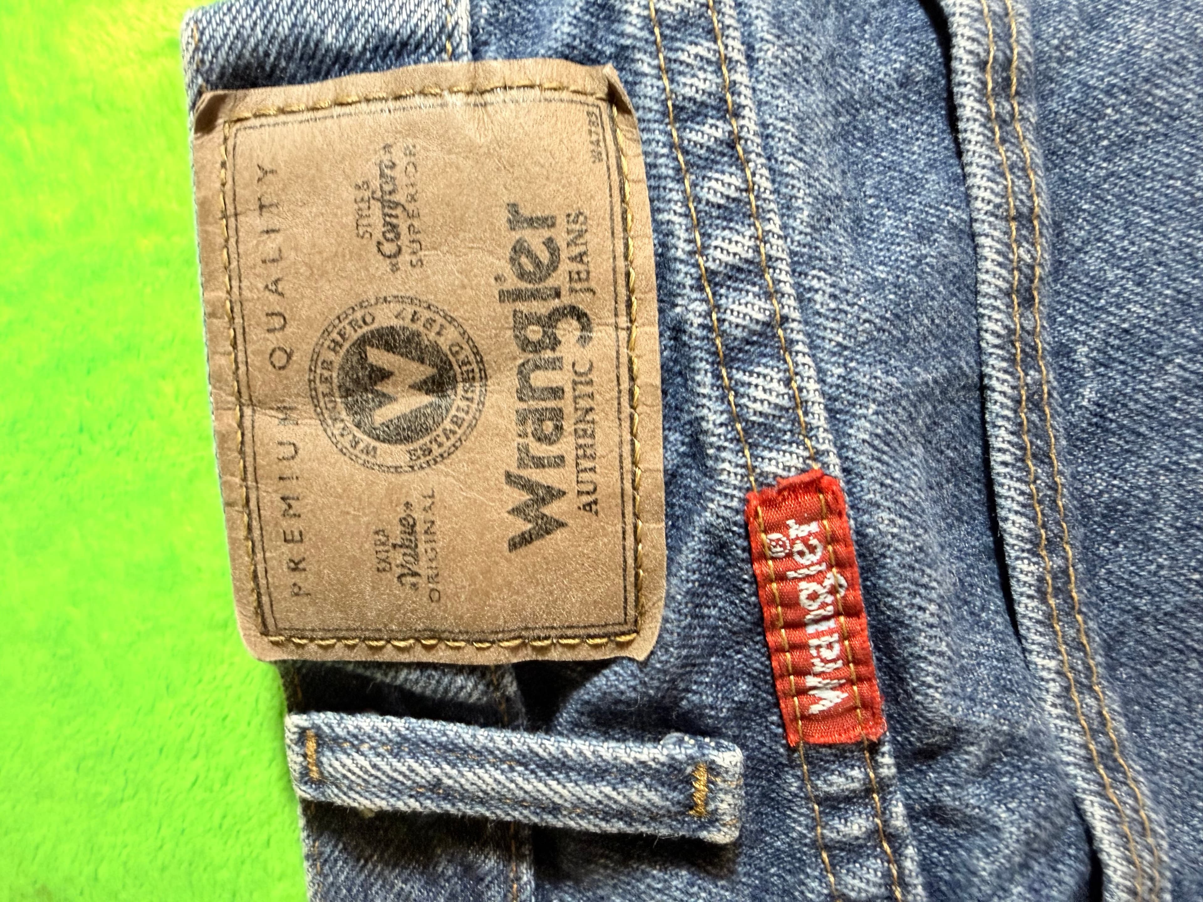 Wrangler Jeans 40x30 Light Wash Denim Made in Mexico - Thumbnail 8