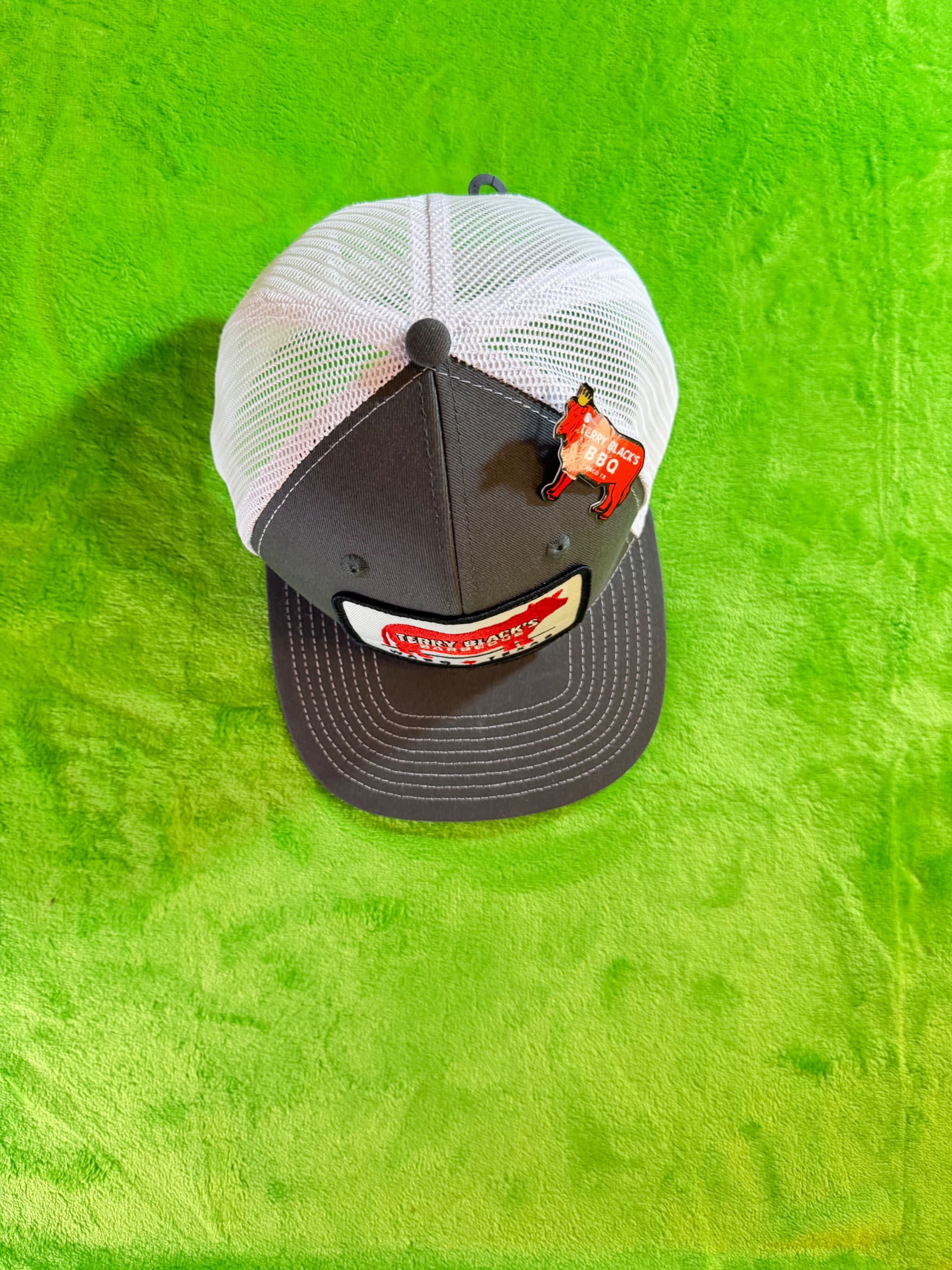 Terry Black's Barbecue Waco Texas Trucker Hat Gray Mesh Snapbacl NWT - Thumbnail 5