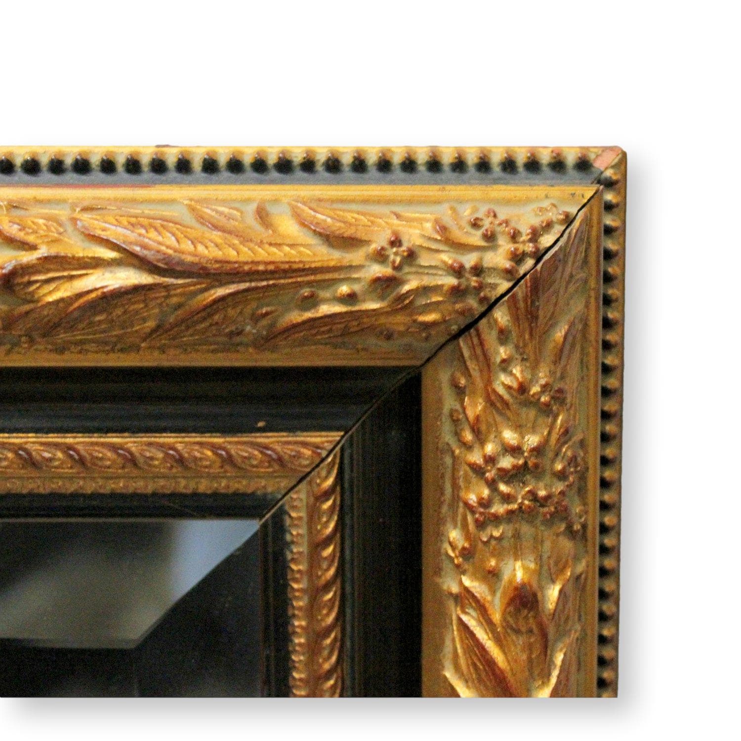 Black & Gold Framed Mirror - Thumbnail 2