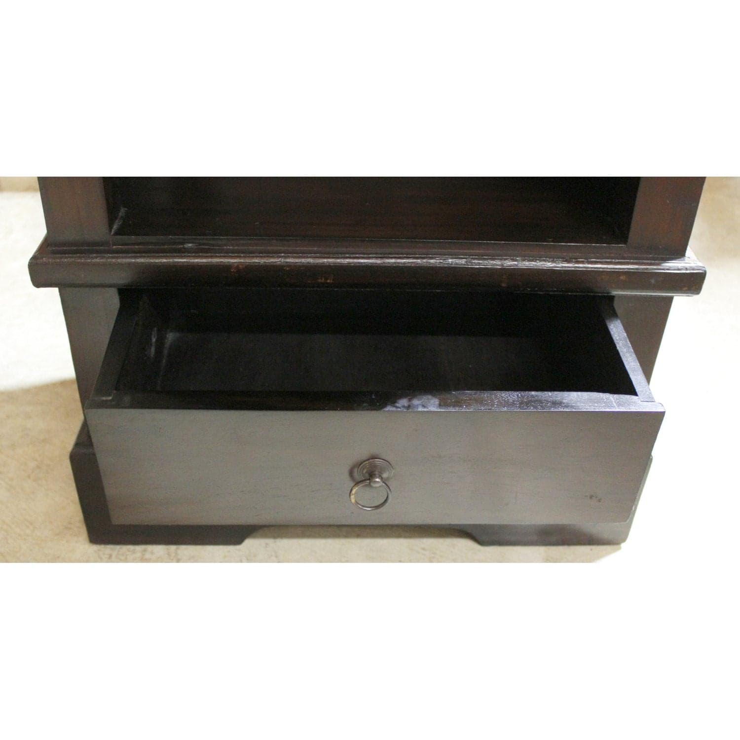 Espresso Narrow Bookcase w/Drawer - Espresso - Thumbnail 4