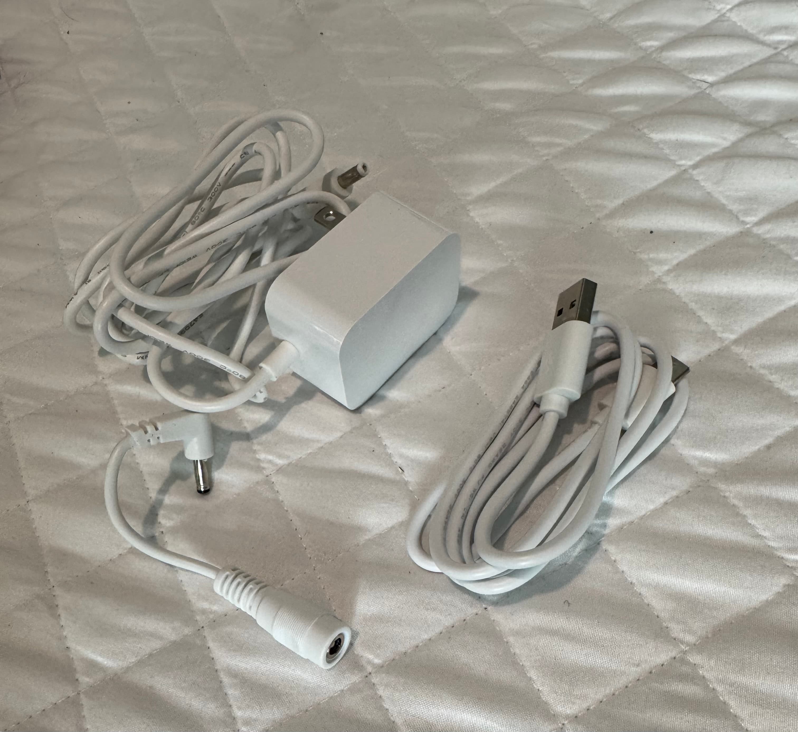 White USB Power Adapter with Cable Set - Thumbnail 2