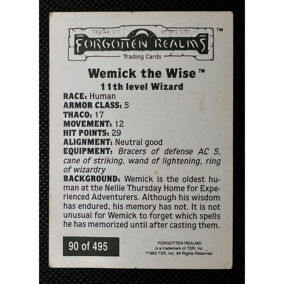 AD&D Trading Cards – 1993 TSR Vintage D&D Cards Lot | 2nd Edition Classic Set - Thumbnail 5