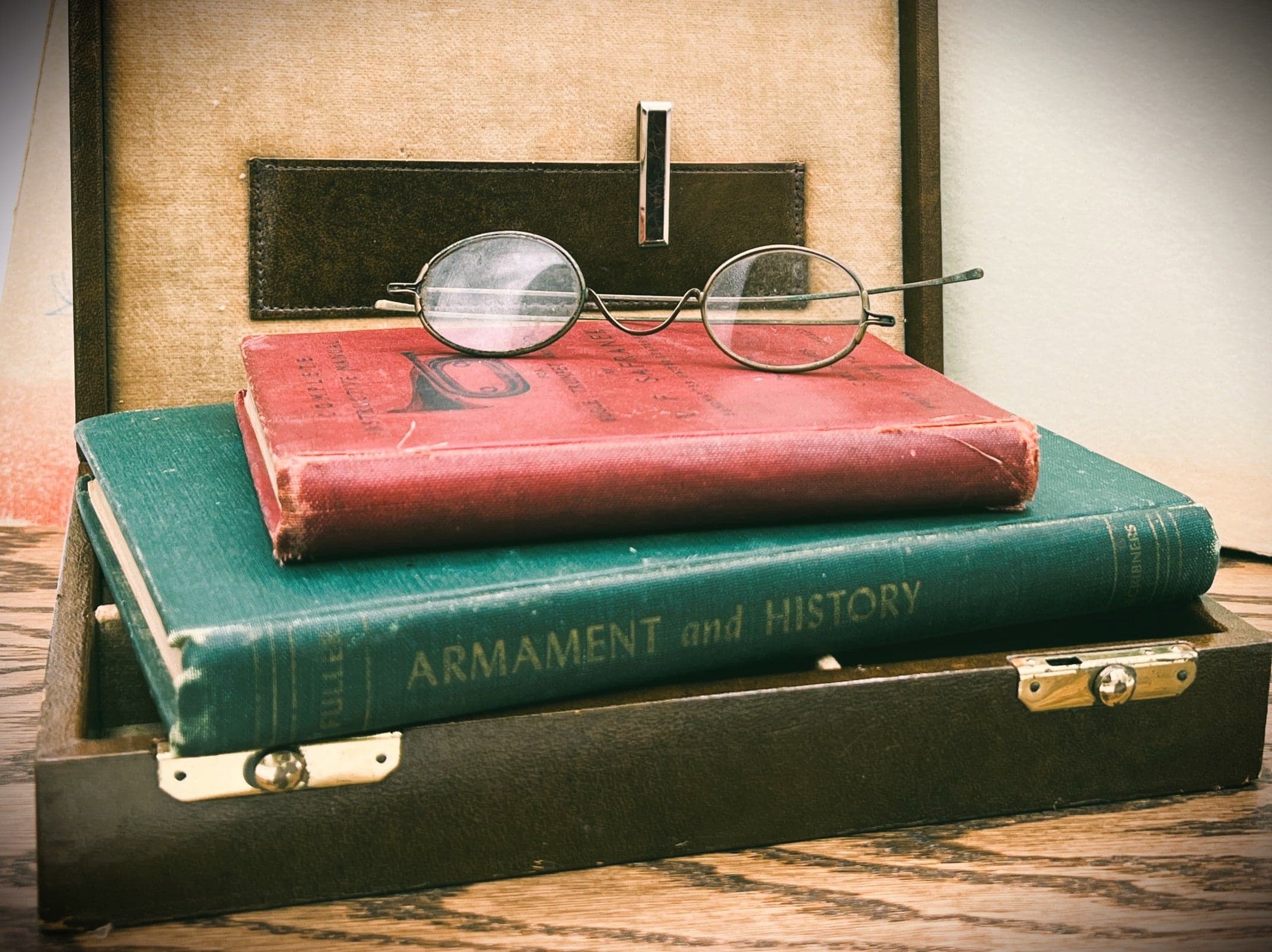 Antique Military Books: "Armament and History" & "Complete Instructive Manual for the Bugle, Trumpet, and Drum" - Image 1
