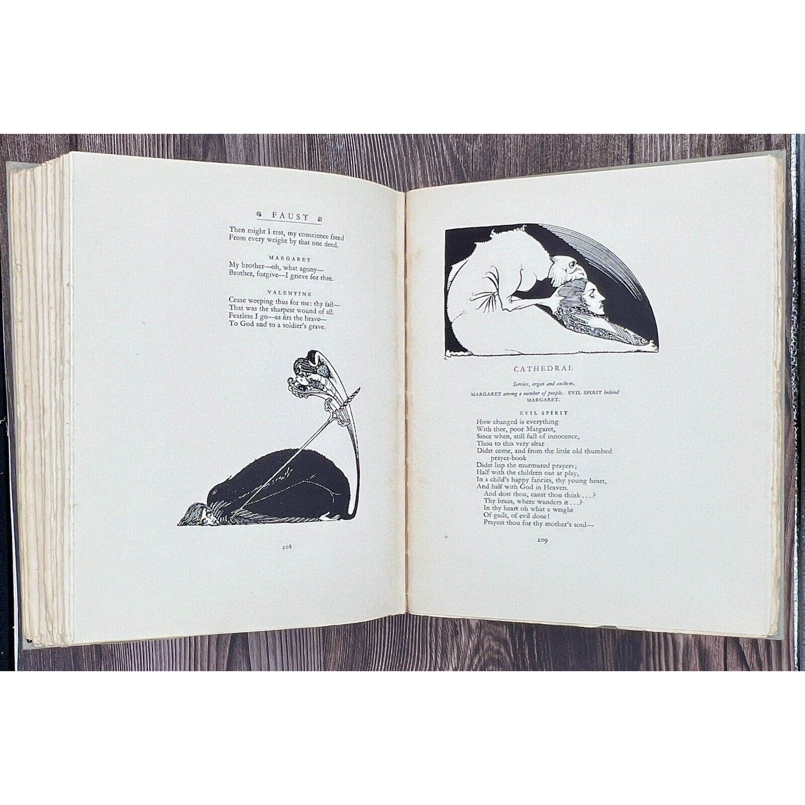 Faust Illustrated Edition – 1925 Signed Collectible Book with Harry Clarke Art Deco Plates - Thumbnail 8
