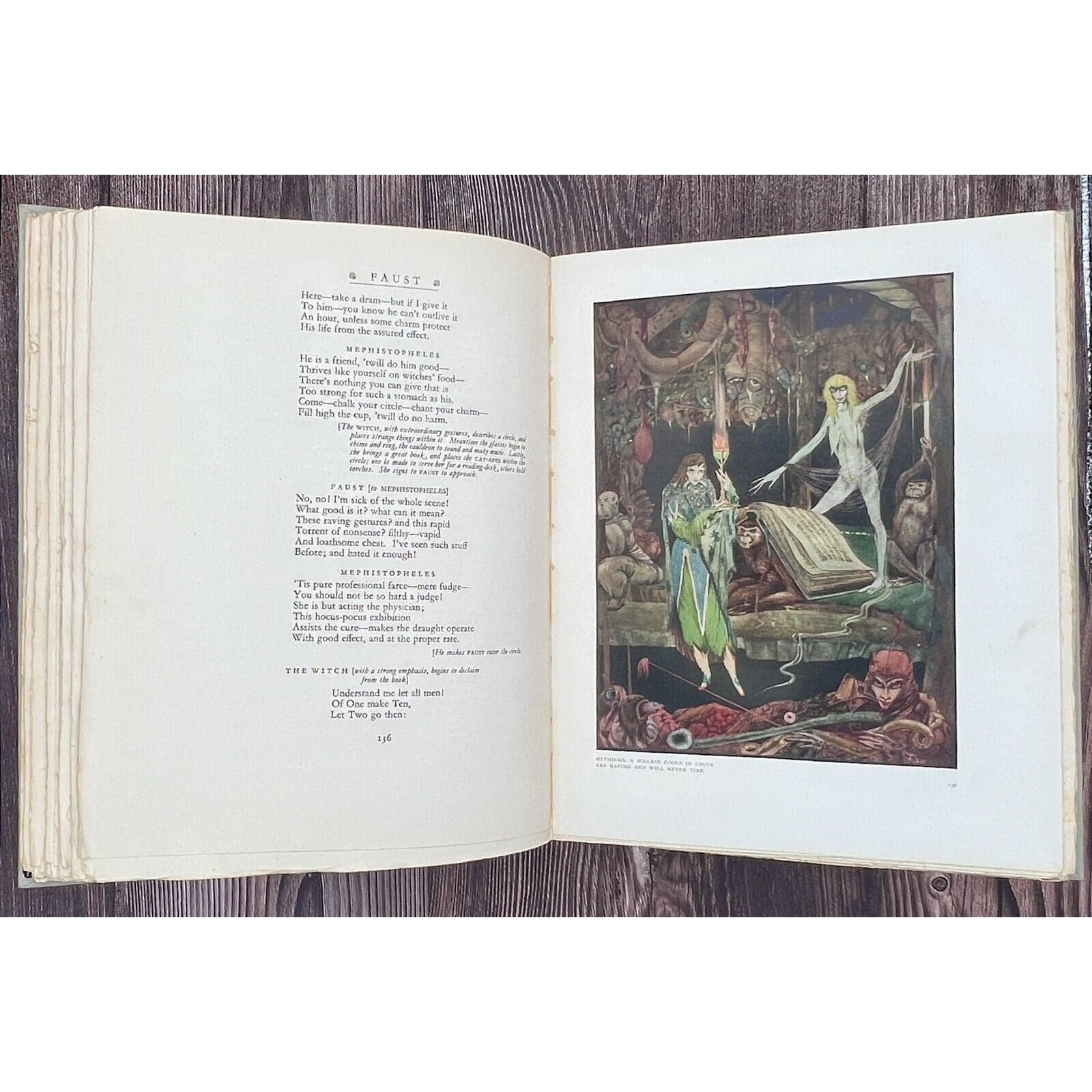 Faust Illustrated Edition – 1925 Signed Collectible Book with Harry Clarke Art Deco Plates - Thumbnail 7