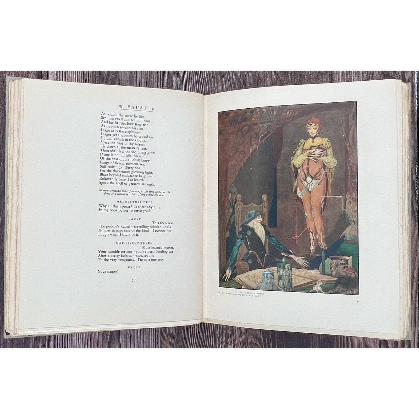 Faust Illustrated Edition – 1925 Signed Collectible Book with Harry Clarke Art Deco Plates - Thumbnail 9