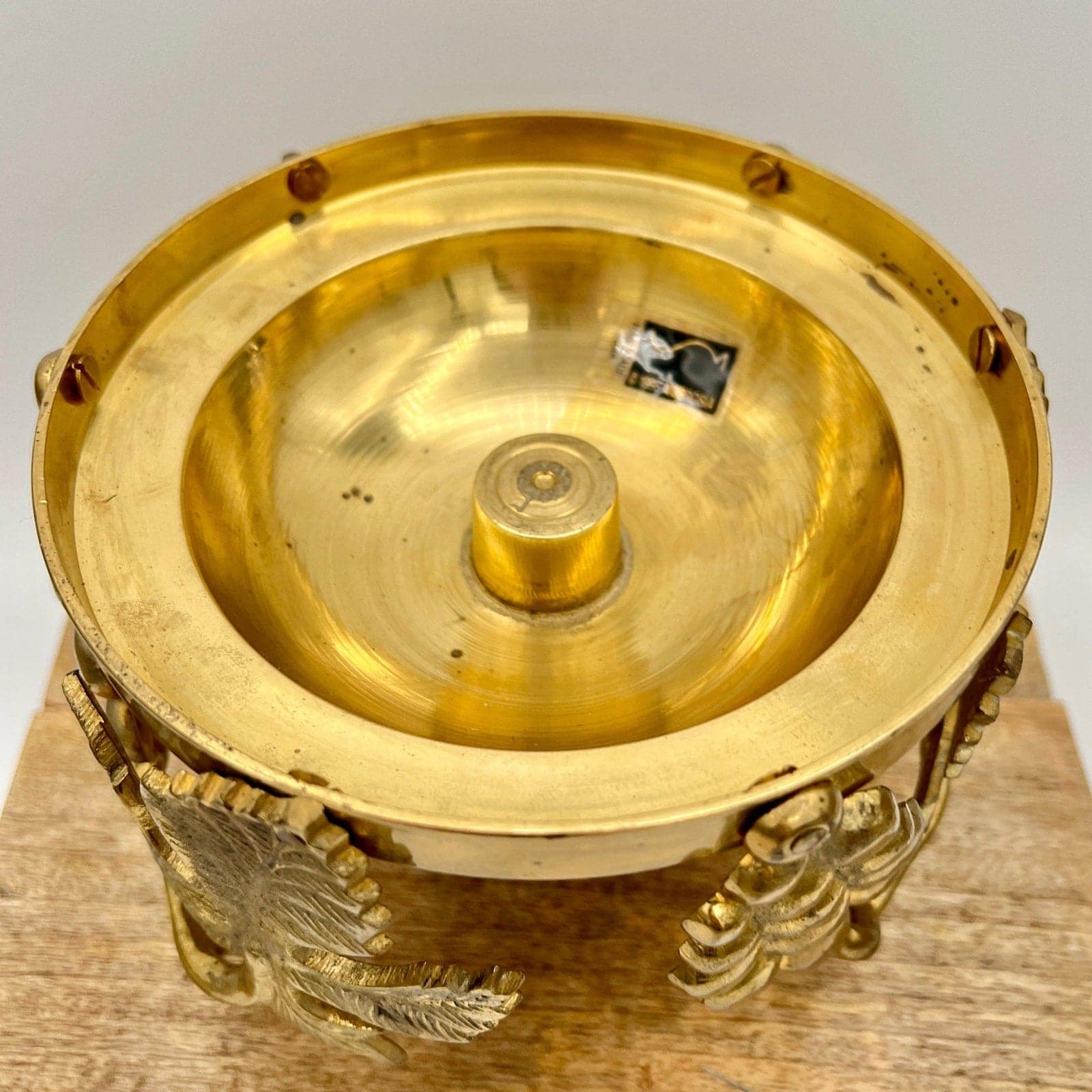Vintage Brass Ambrosia Handmade Urli Bowl - Thumbnail 5