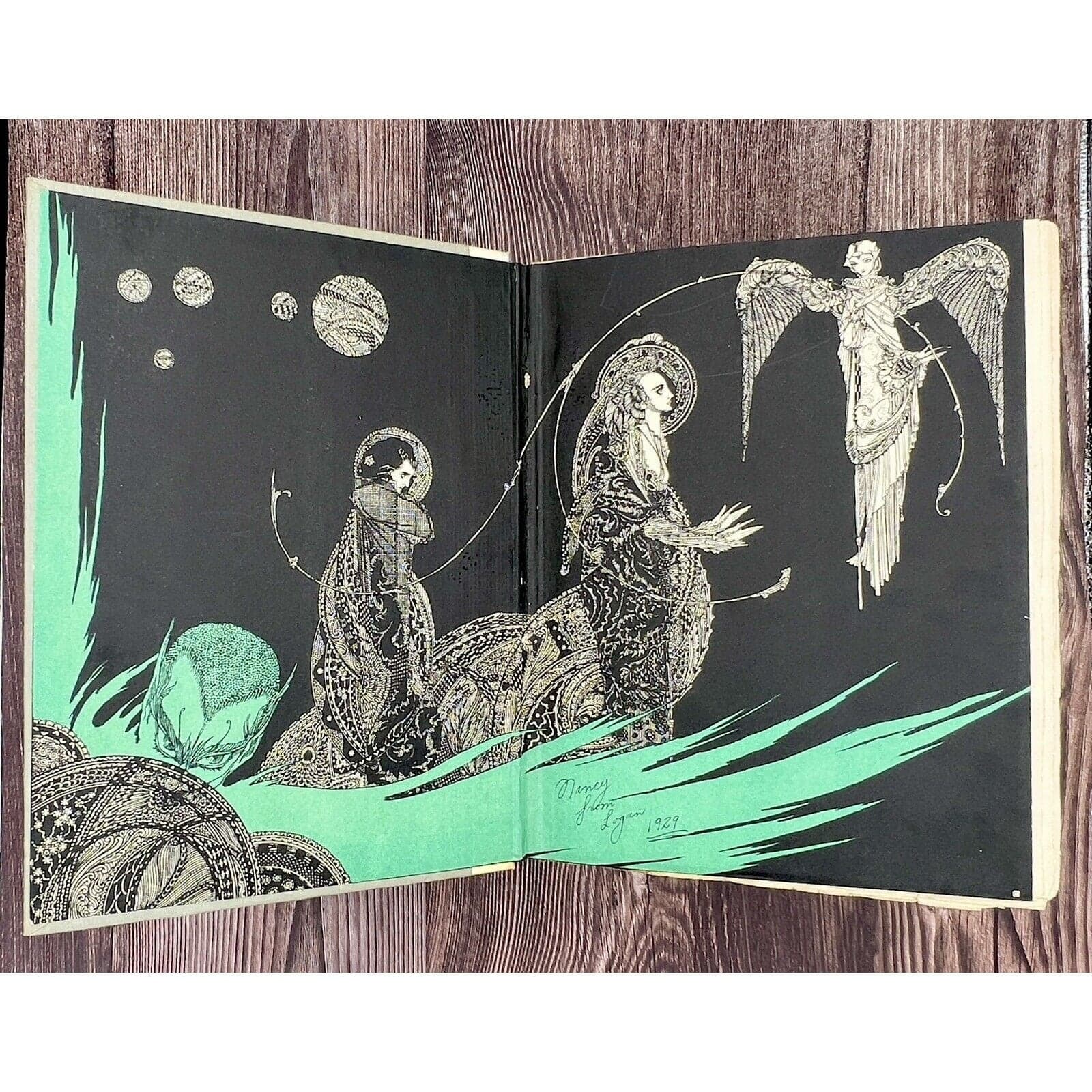 Faust Illustrated Edition – 1925 Signed Collectible Book with Harry Clarke Art Deco Plates - Thumbnail 3