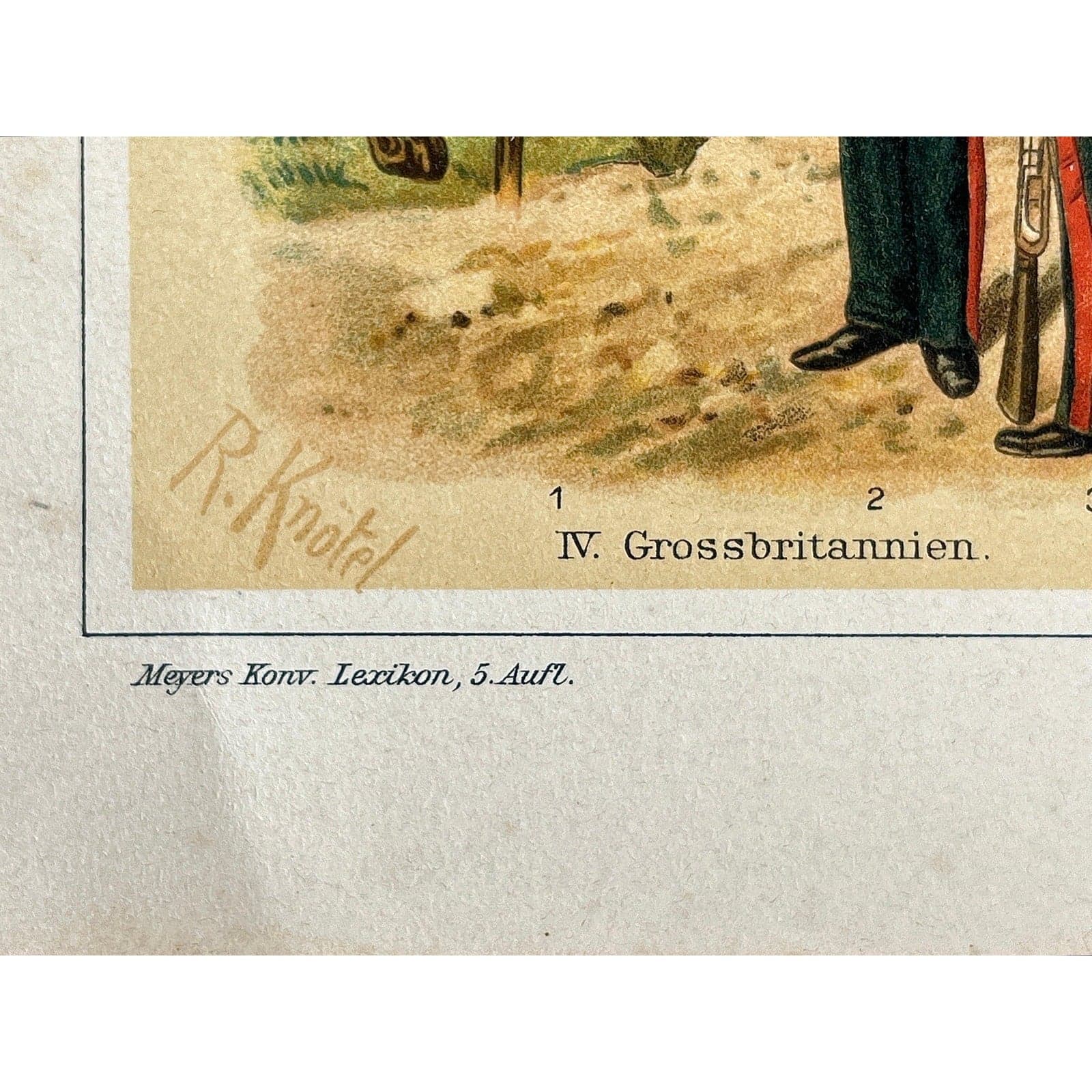 Vintage Military Uniform Prints Set of 3 Kaiserlicher Herald Artillerie - Thumbnail 12