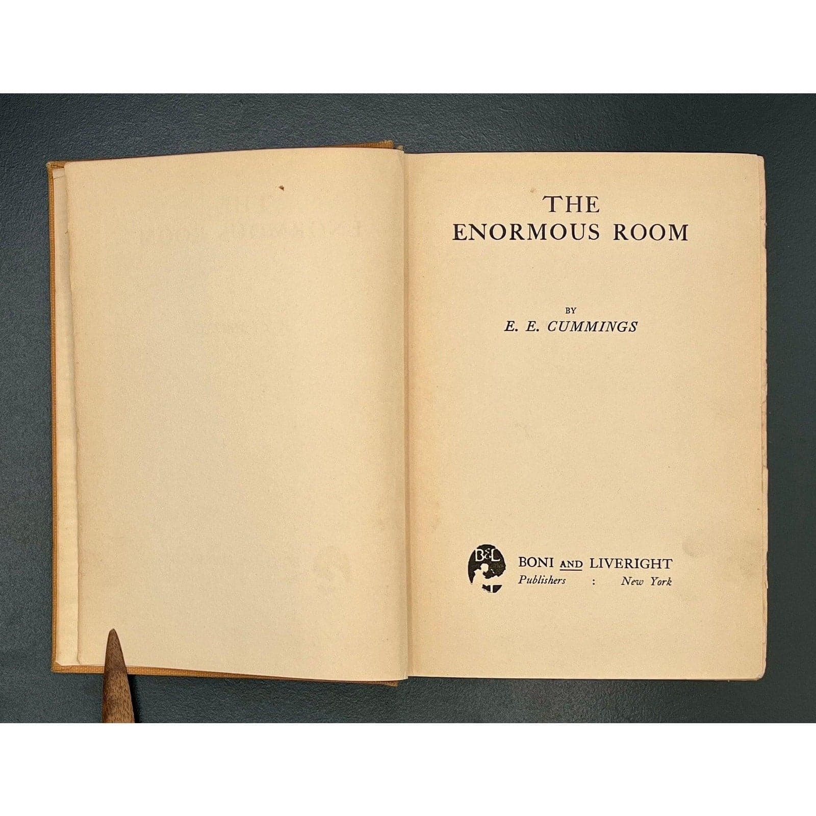 The Enormous Room, E.E. Cummings, 1922 1st Edition, 1st Printing - Thumbnail 3