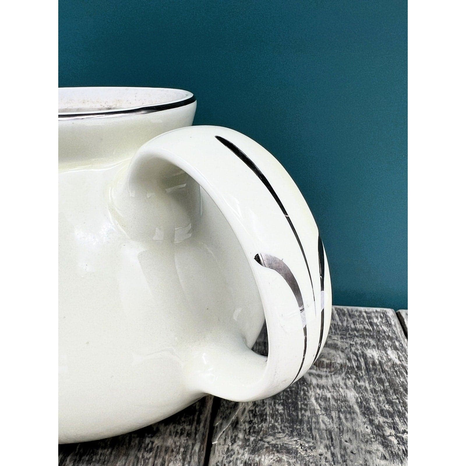 Vintage Hall China Silhouette Streamline Teapot - Thumbnail 5