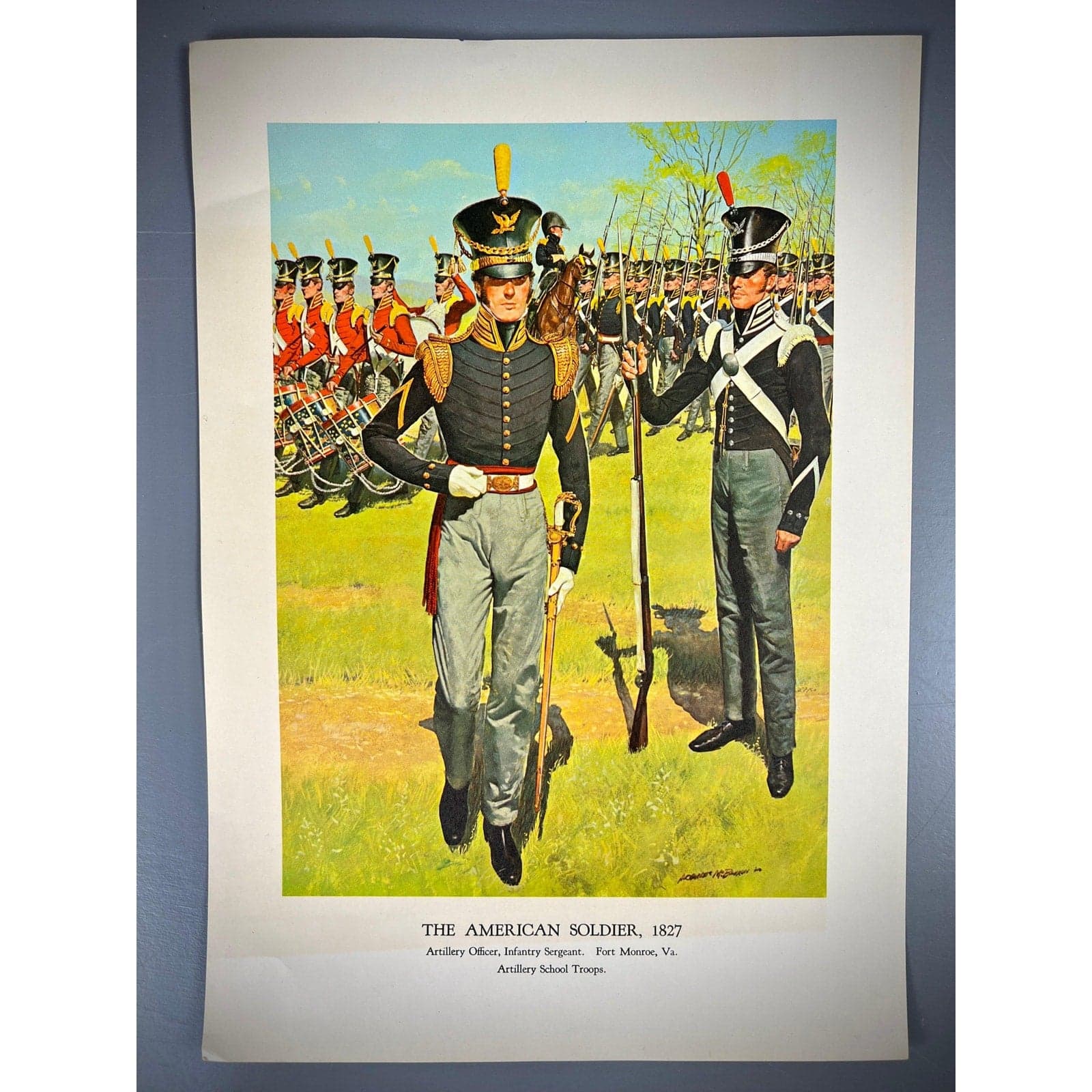 American Military Lithographs – Vintage Military Prints & Historic Soldier Art by Hugh McBarron - Thumbnail 2