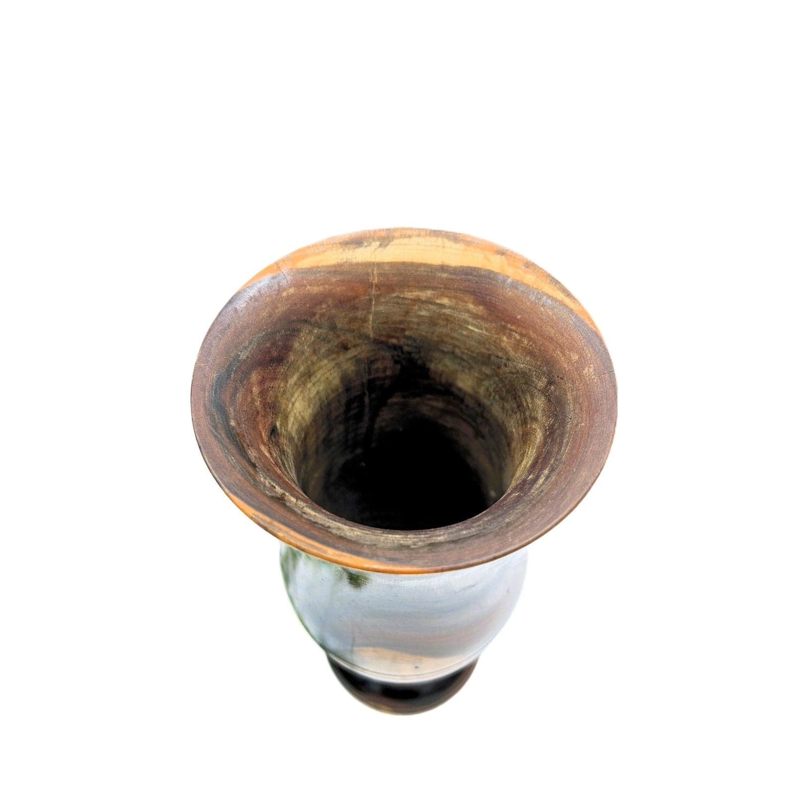 Beautiful Hand-Turned Treenwood Vase - Thumbnail 2