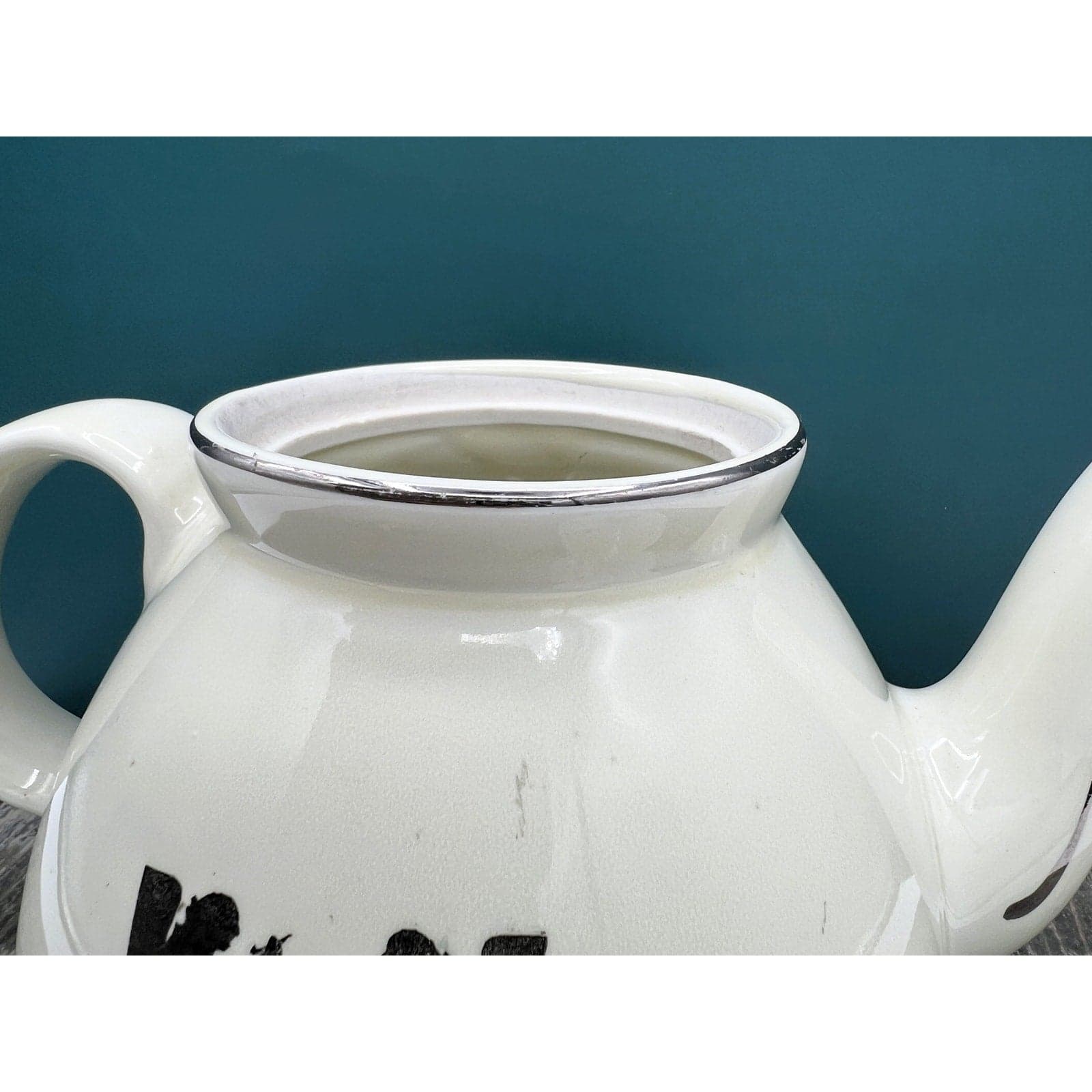 Vintage Hall China Silhouette Streamline Teapot - Thumbnail 4