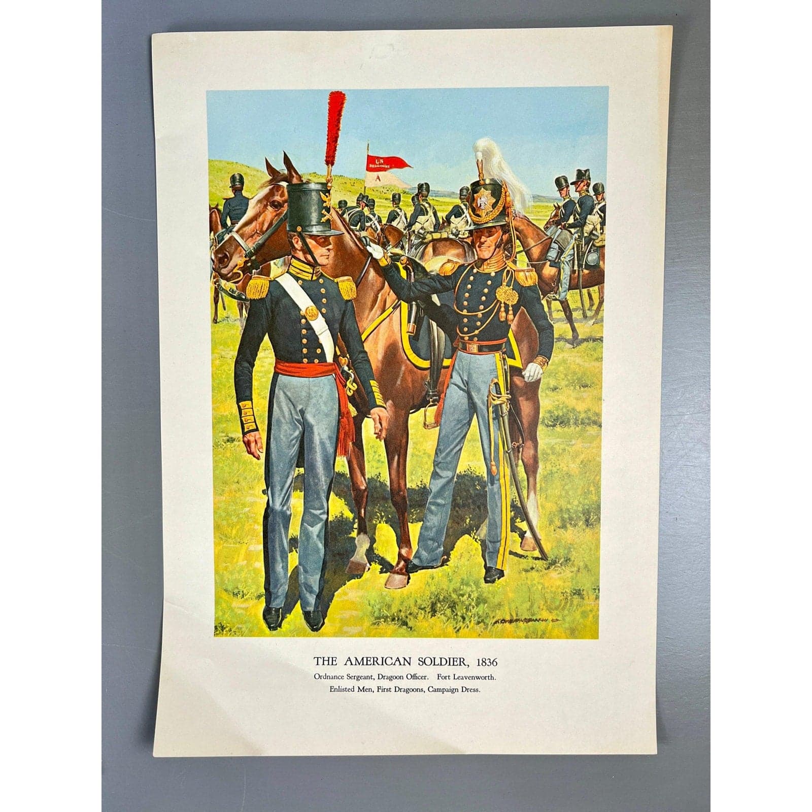 American Military Lithographs – Vintage Military Prints & Historic Soldier Art by Hugh McBarron - Thumbnail 6